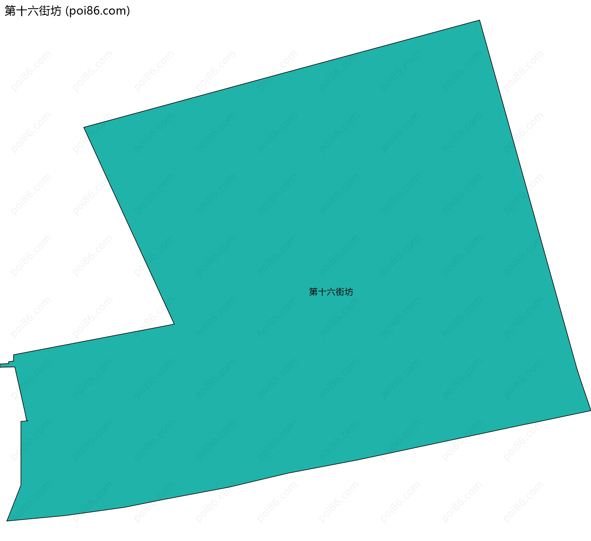第十六街坊边界地图