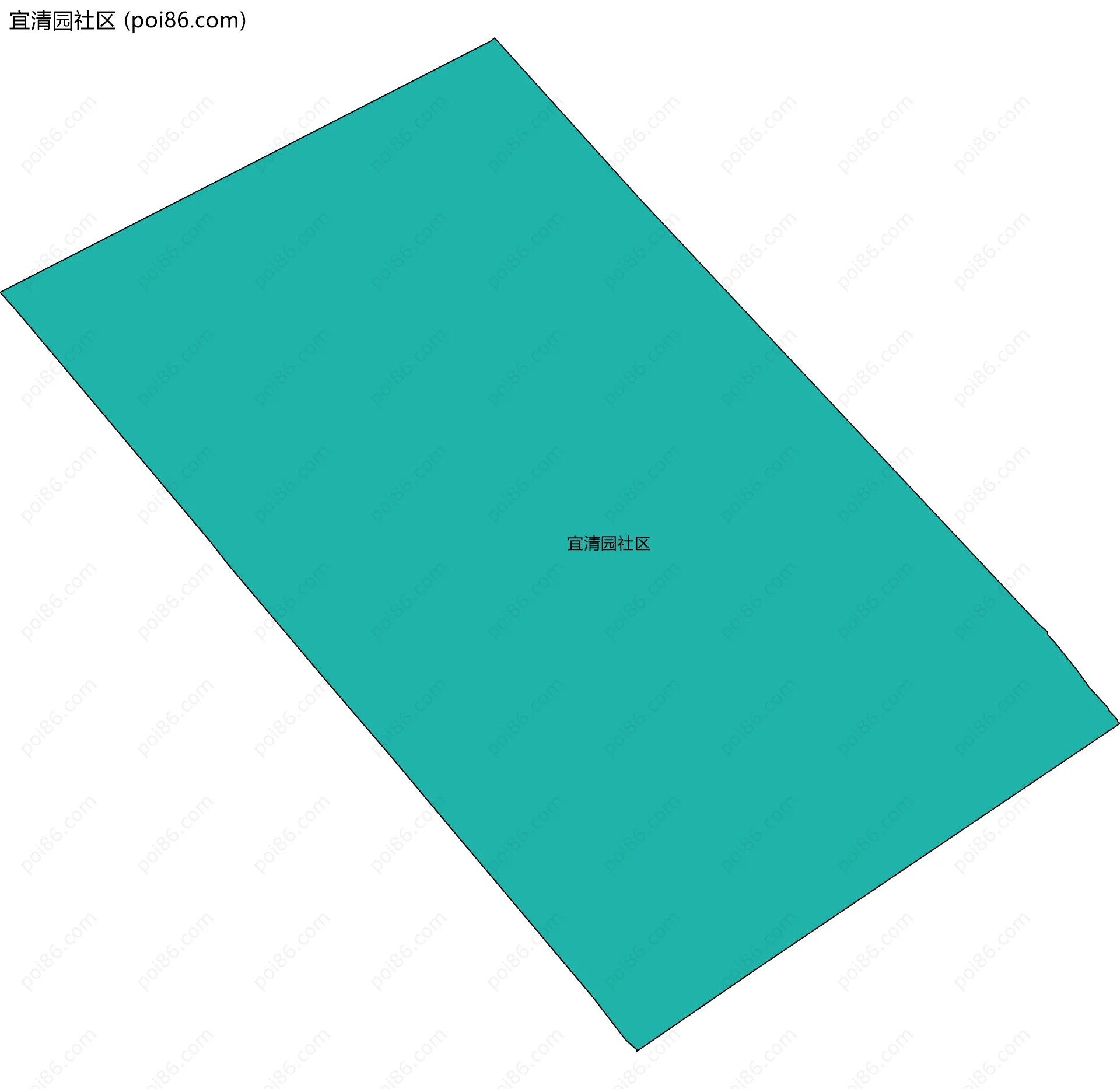 宜清园社区边界地图