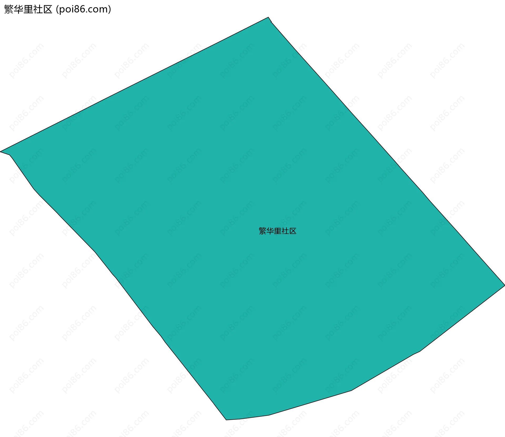 繁华里社区边界地图