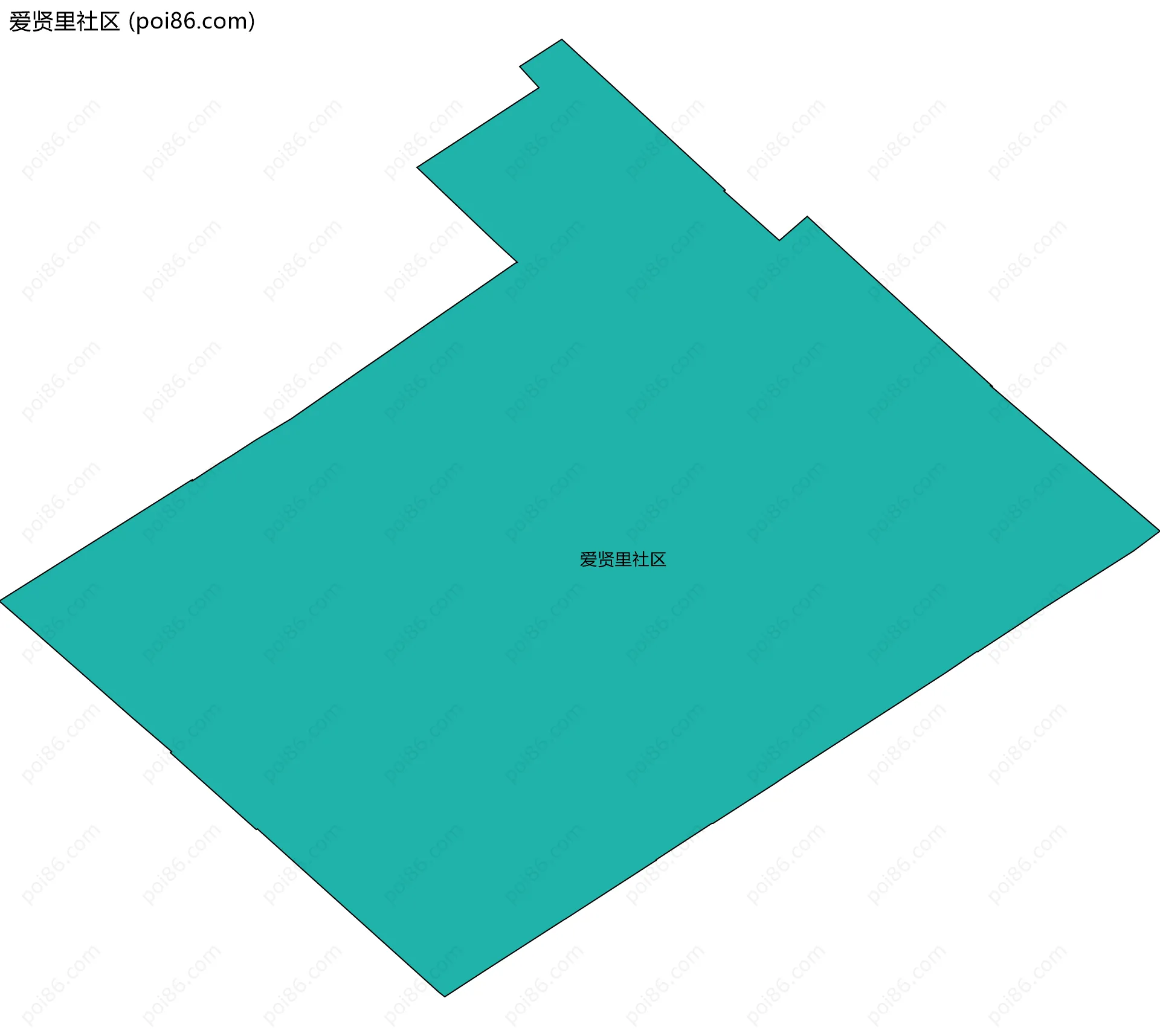 爱贤里社区边界地图