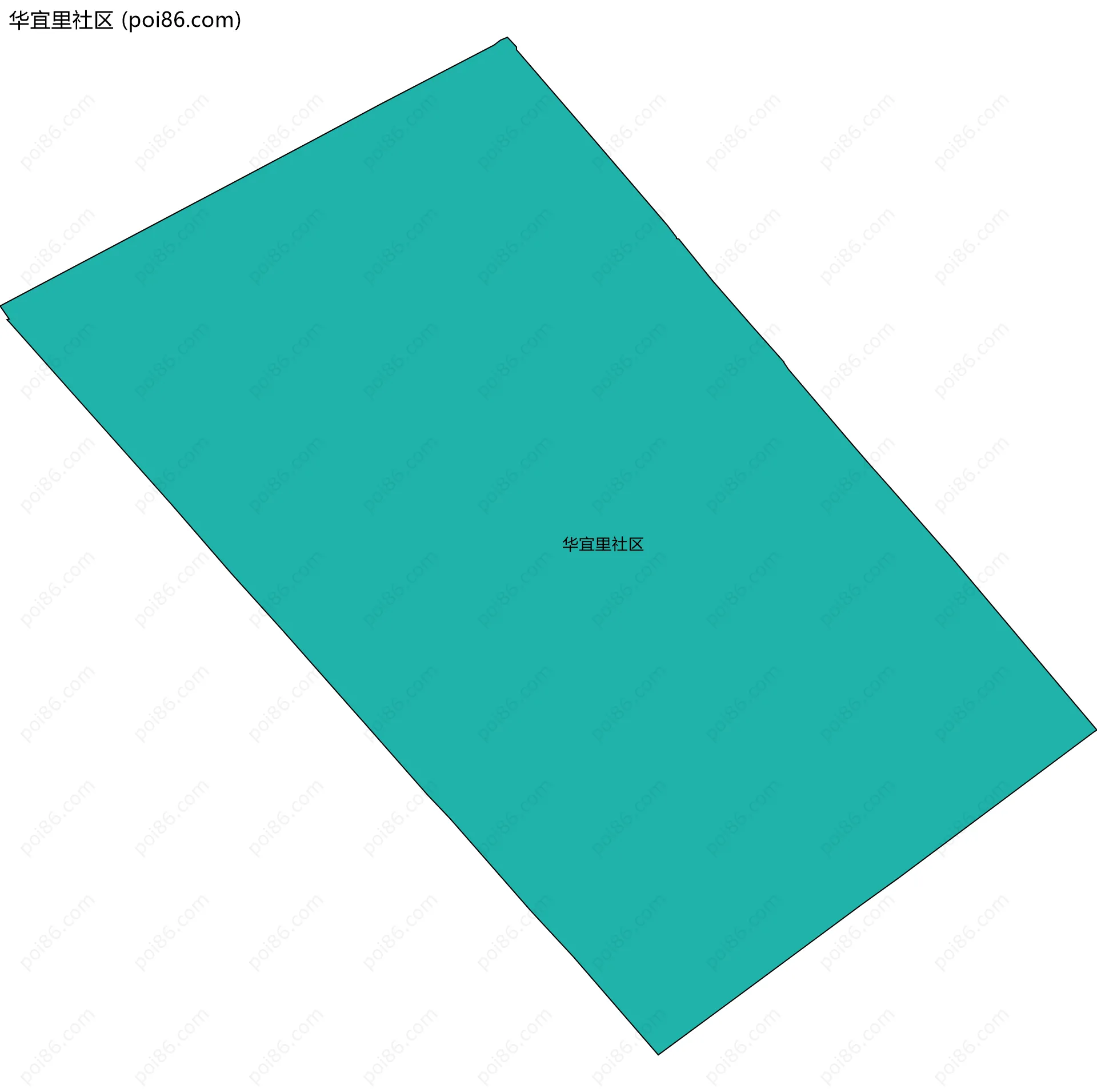 华宜里社区边界地图