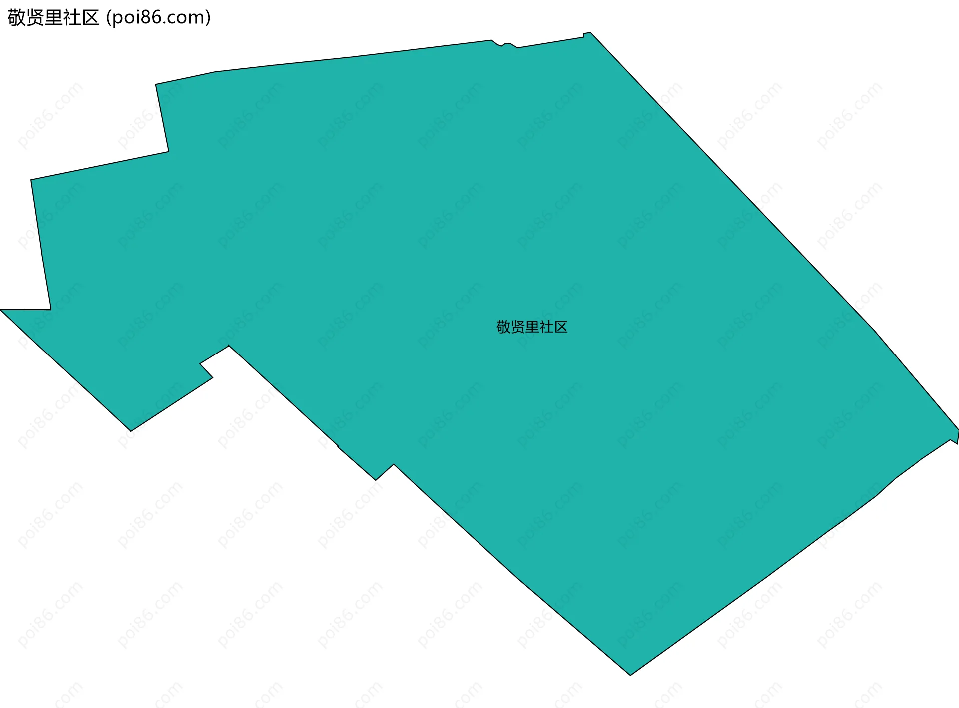 敬贤里社区边界地图
