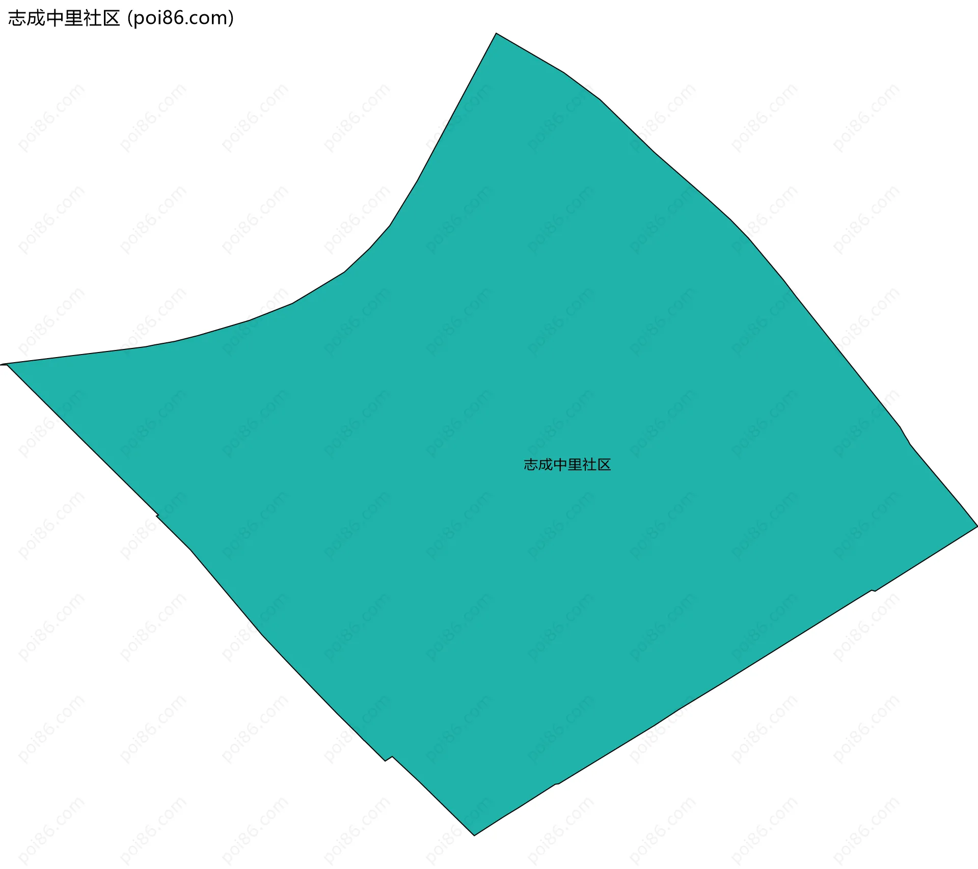 志成中里社区边界地图