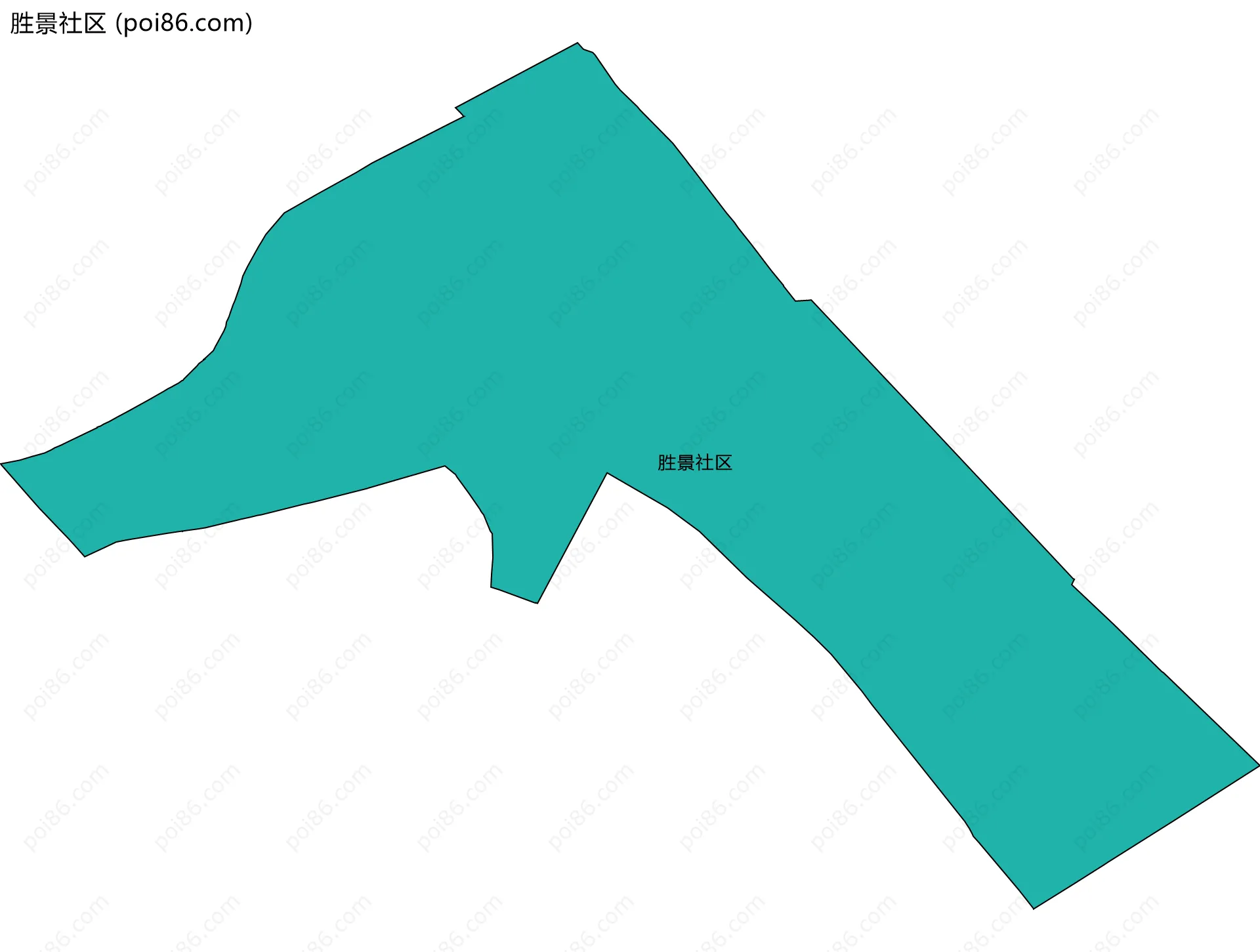 胜景社区边界地图