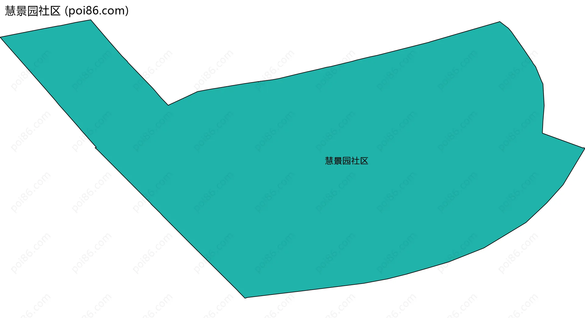 慧景园社区边界地图