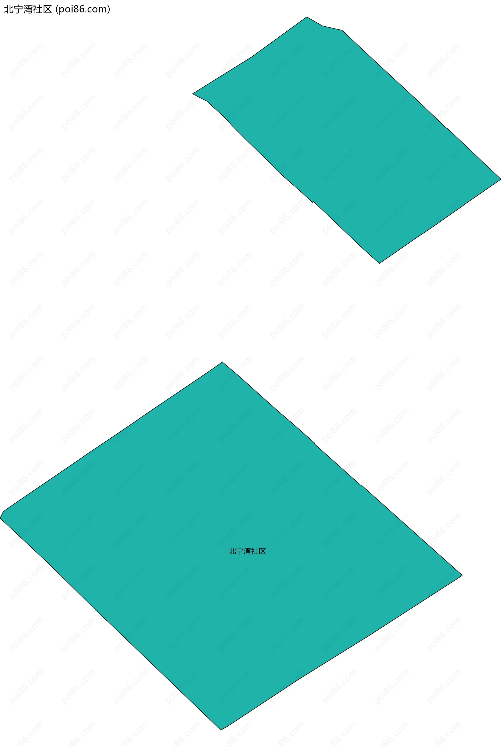 北宁湾社区边界地图