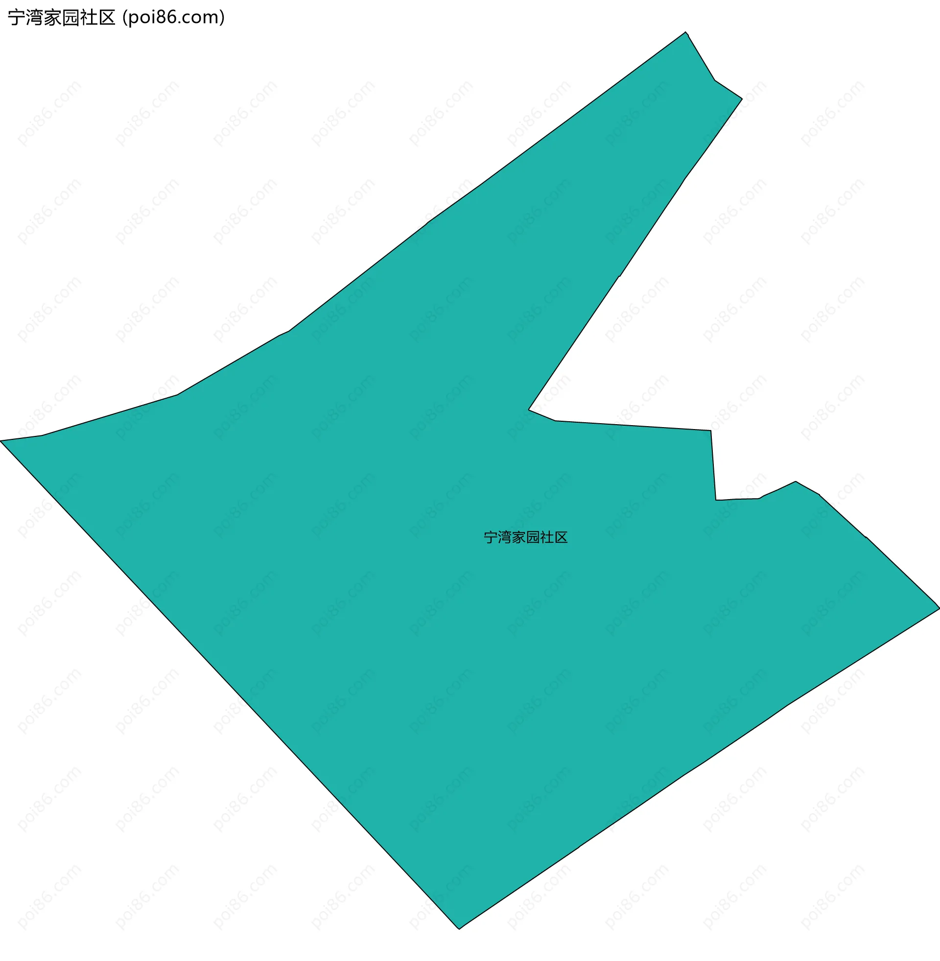 宁湾家园社区边界地图