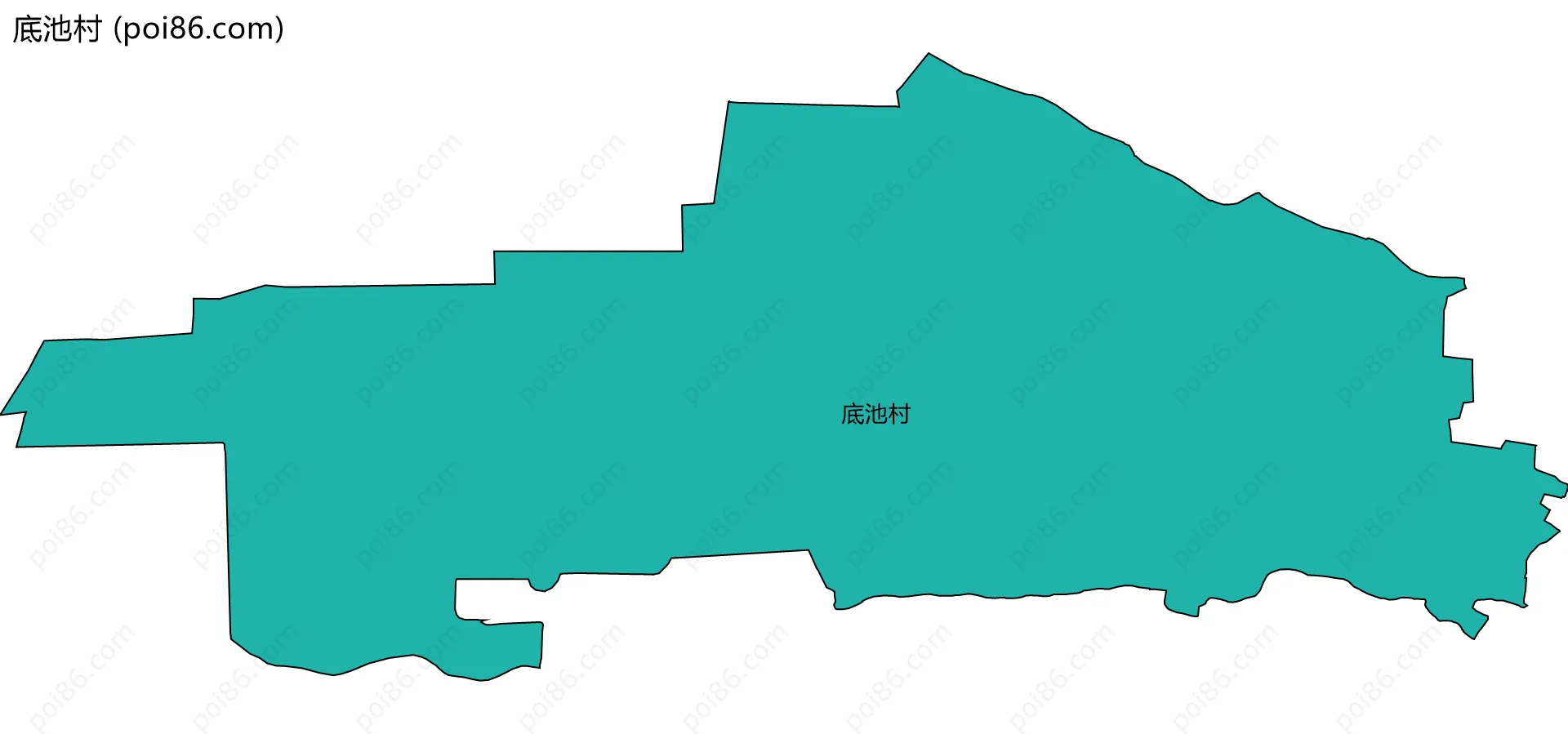 底池村边界地图