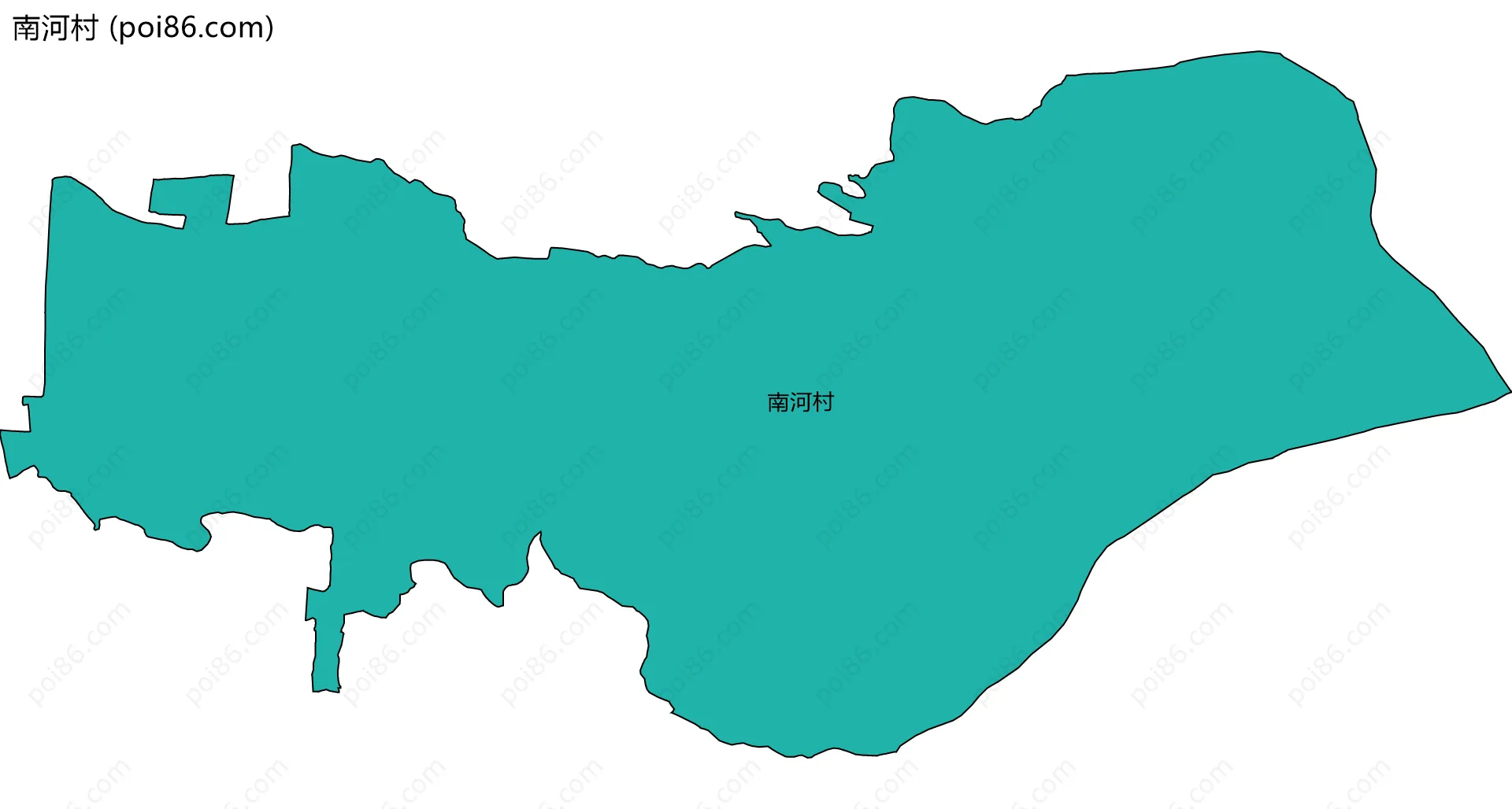 南河村边界地图