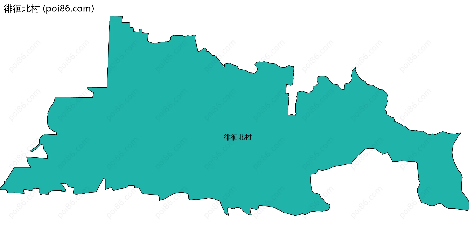 徘徊北村边界地图