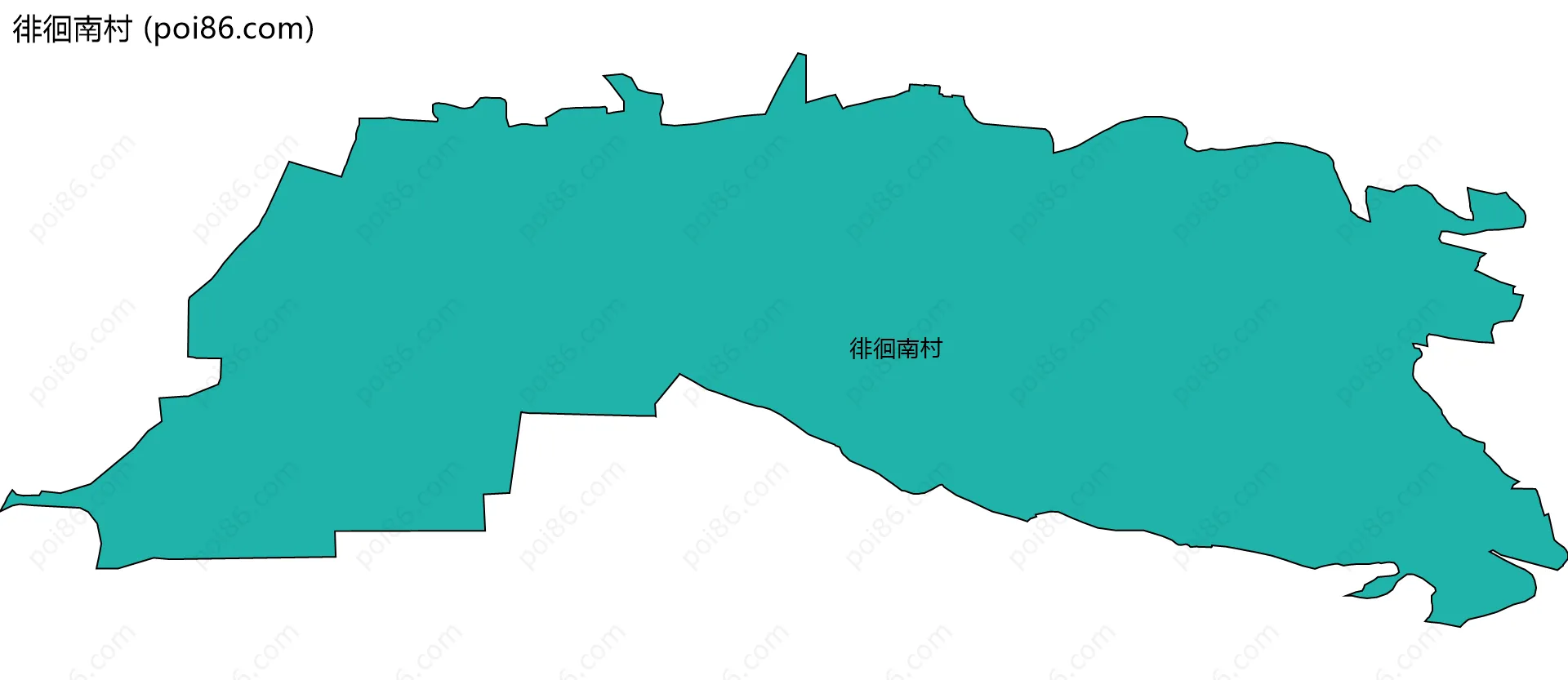 徘徊南村边界地图
