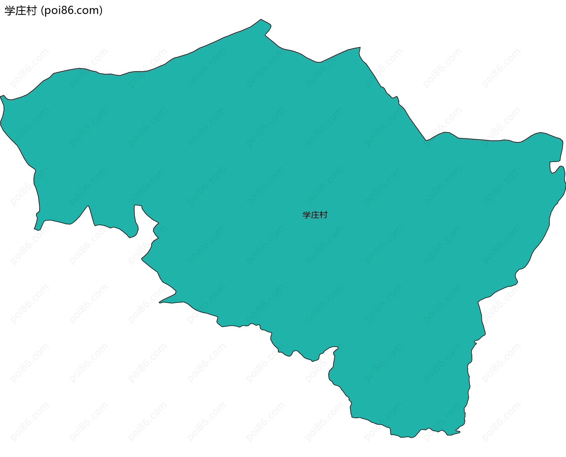 学庄村边界地图