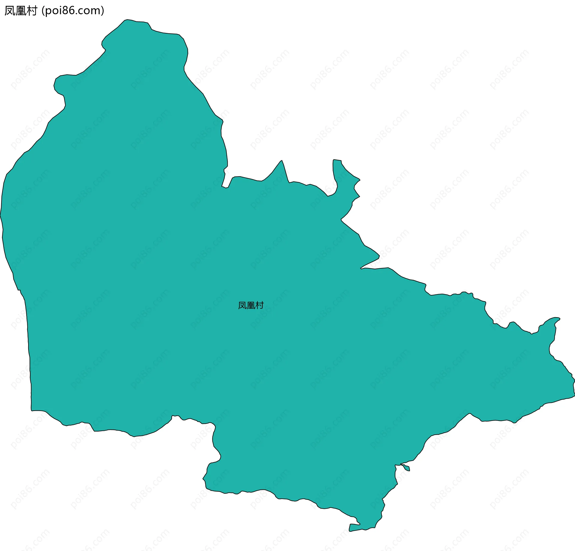 凤凰村边界地图