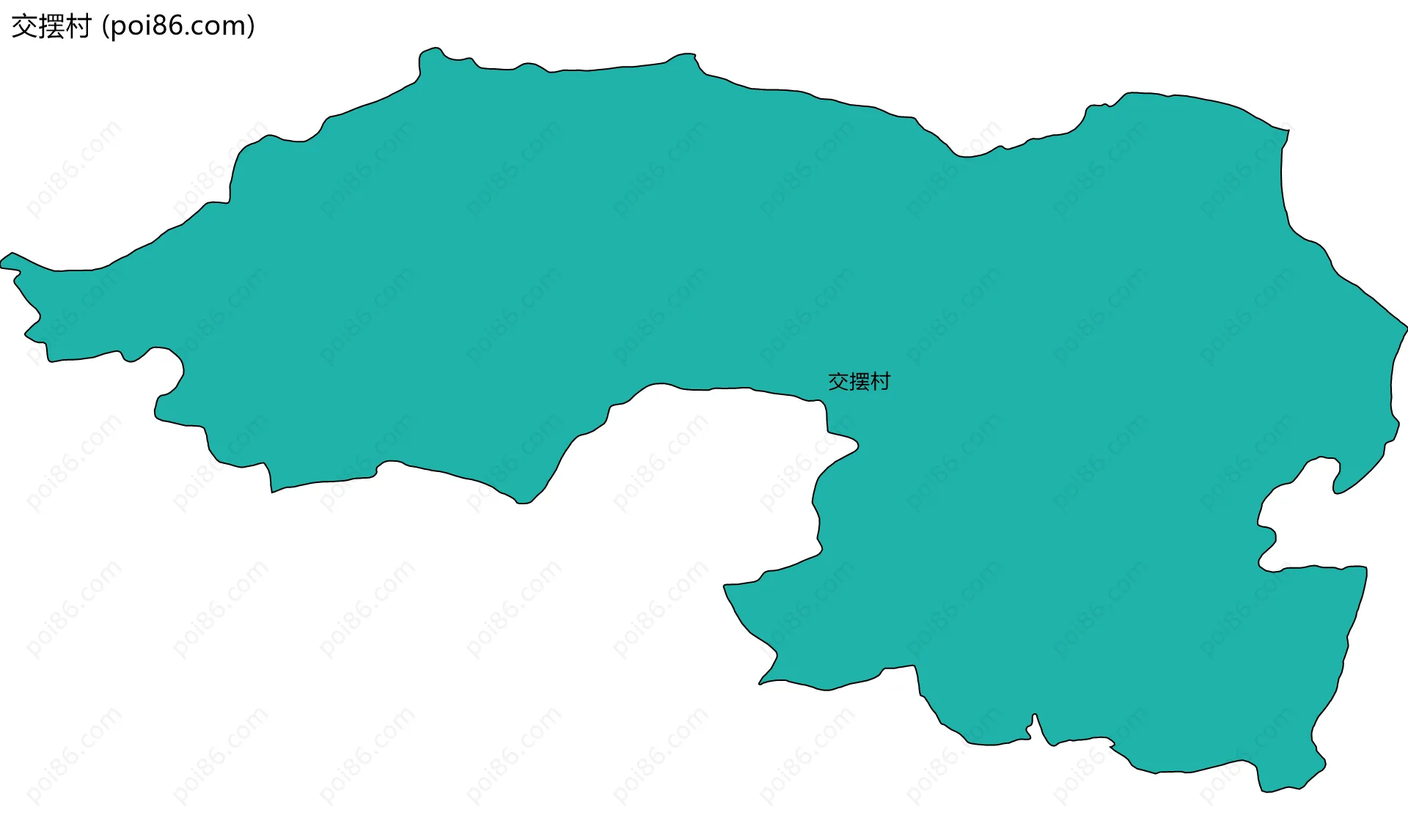 交摆村边界地图