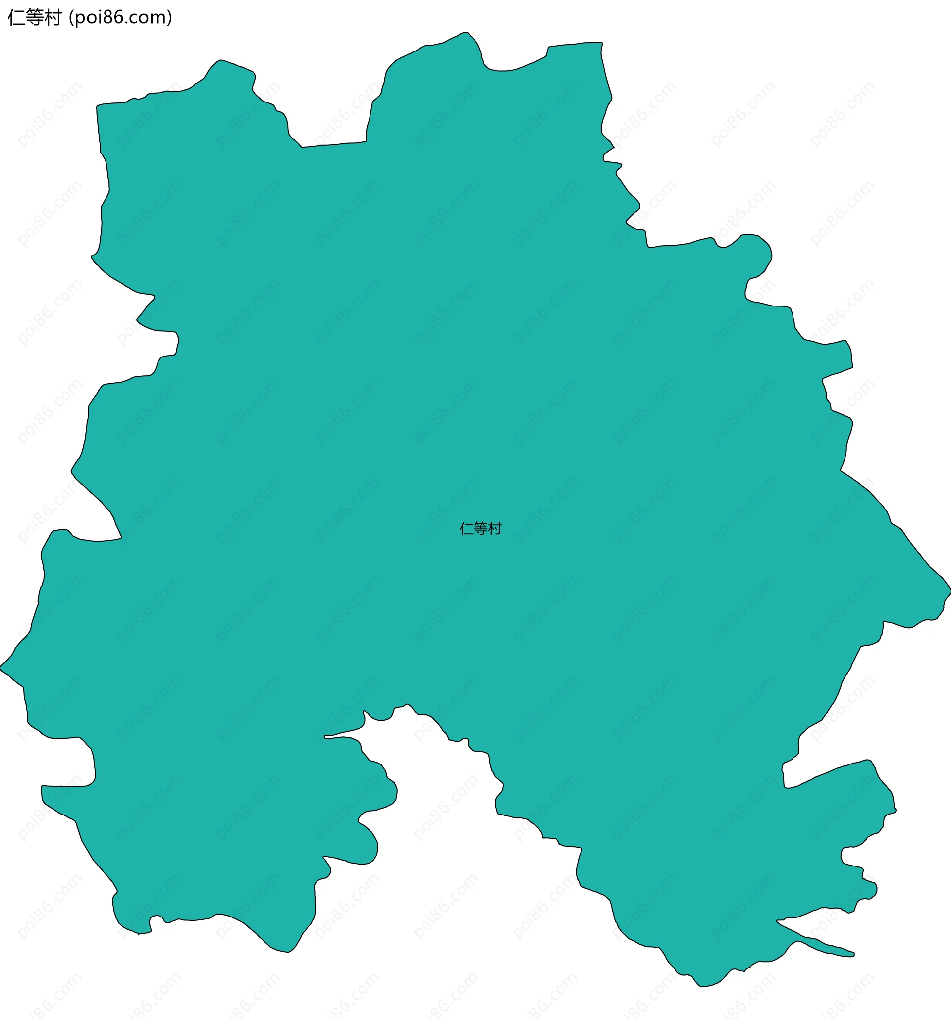 仁等村边界地图