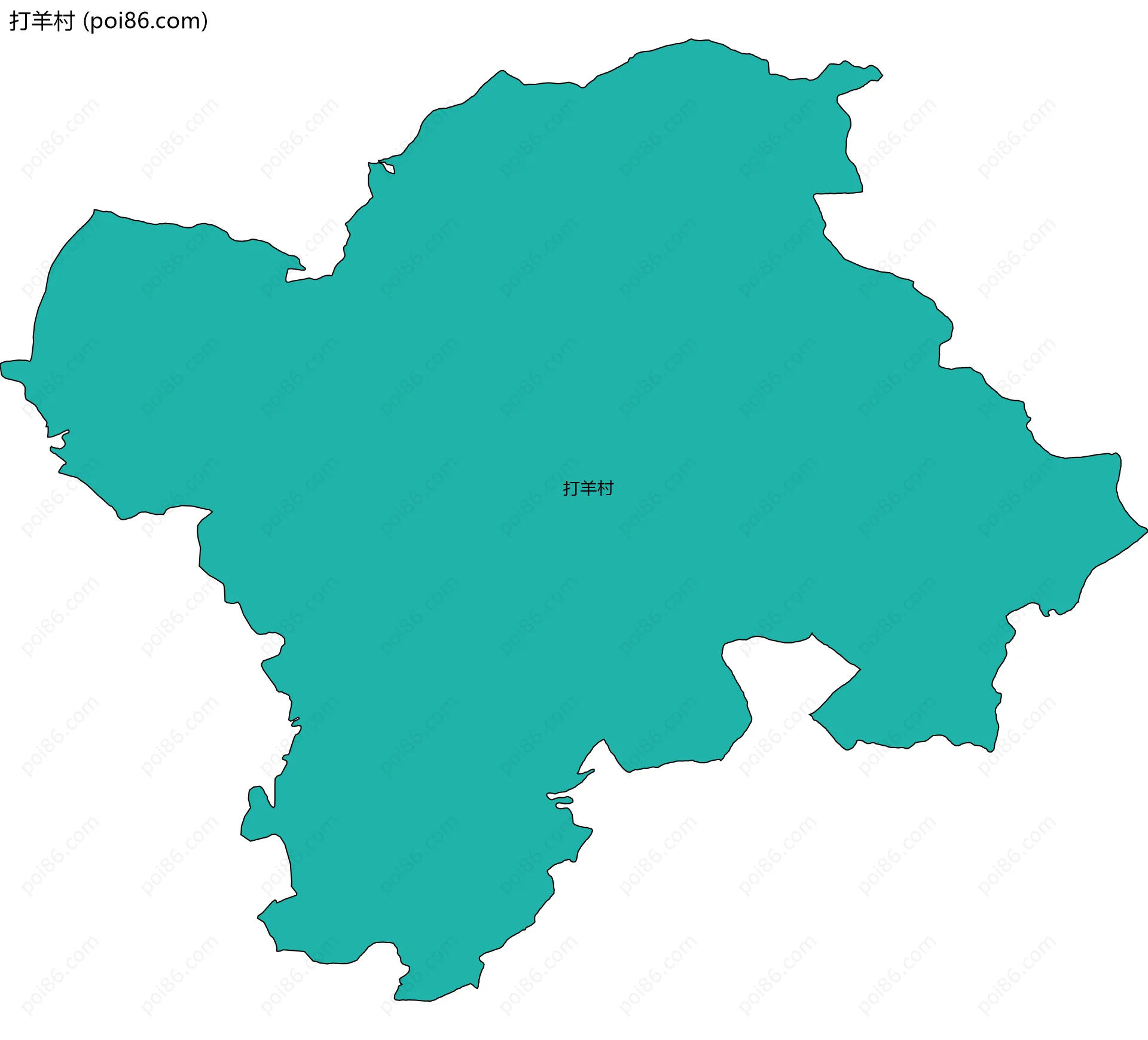 打羊村边界地图