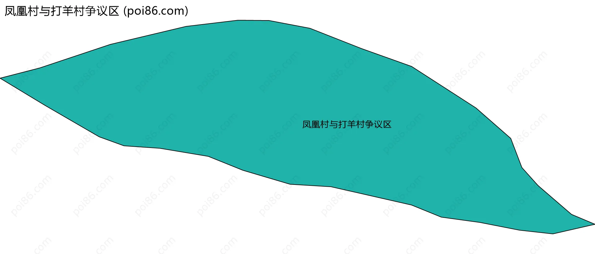 凤凰村与打羊村争议区边界地图