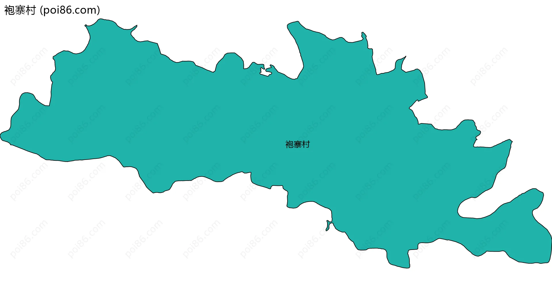 袍寨村边界地图