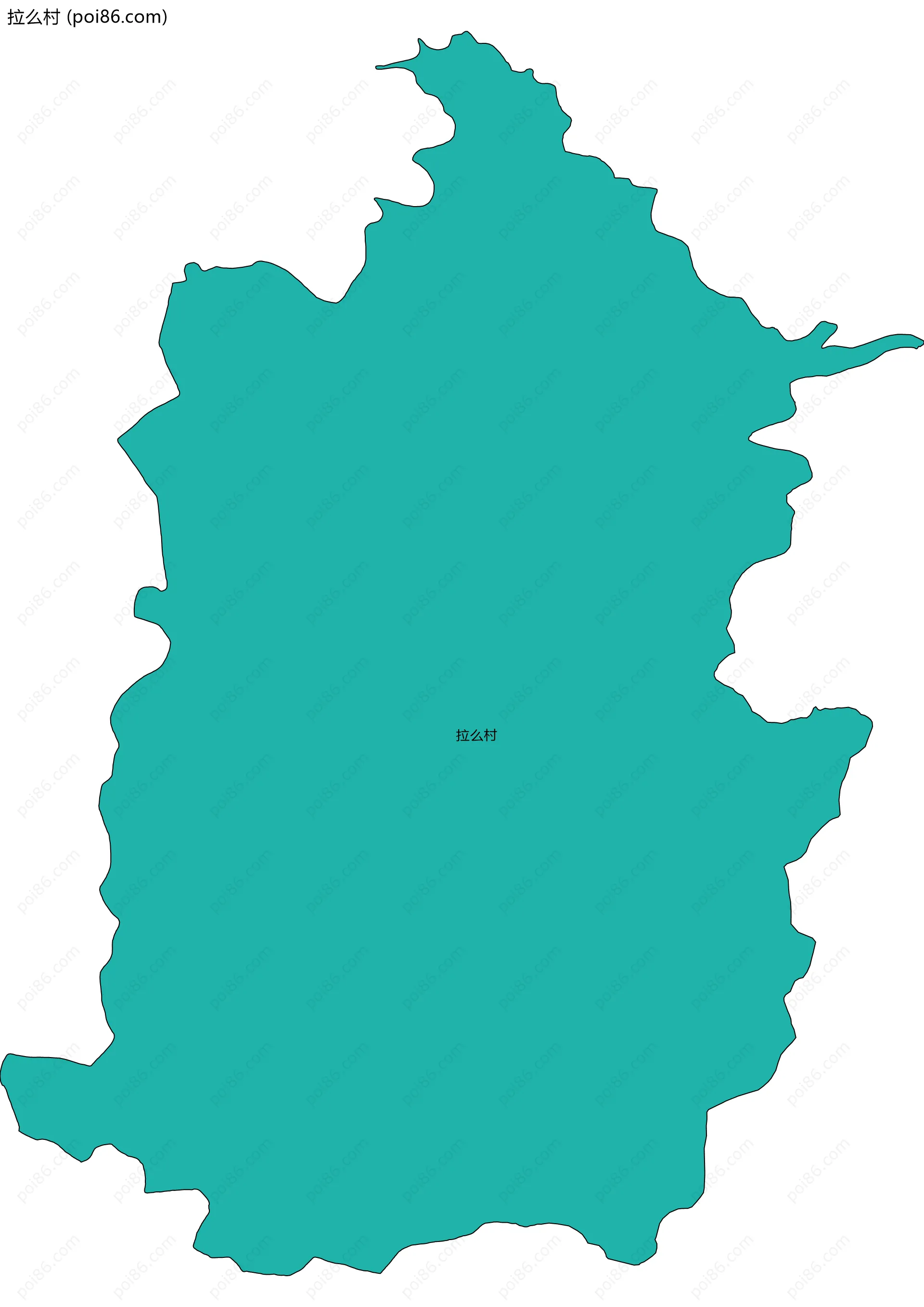 拉么村边界地图