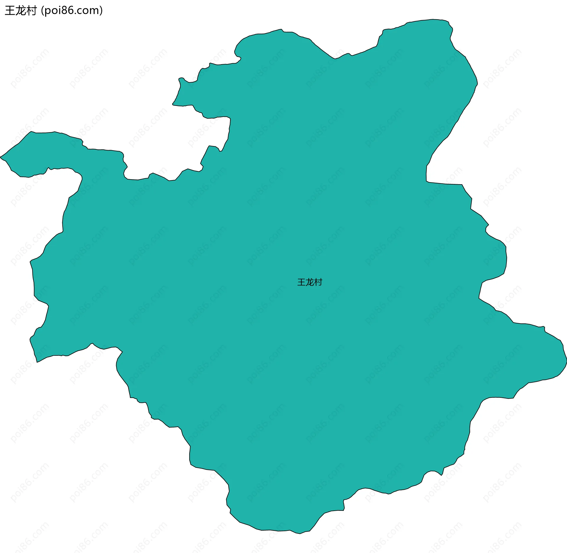 王龙村边界地图