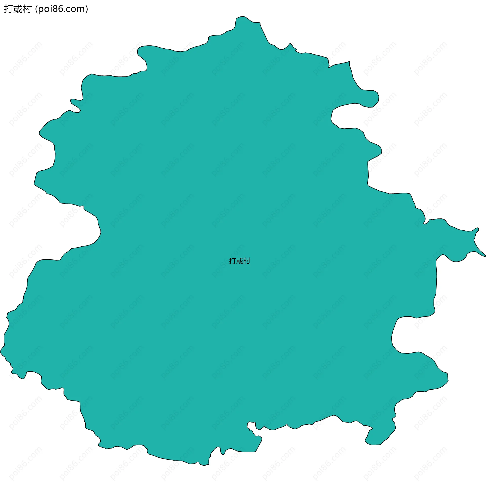 打或村边界地图