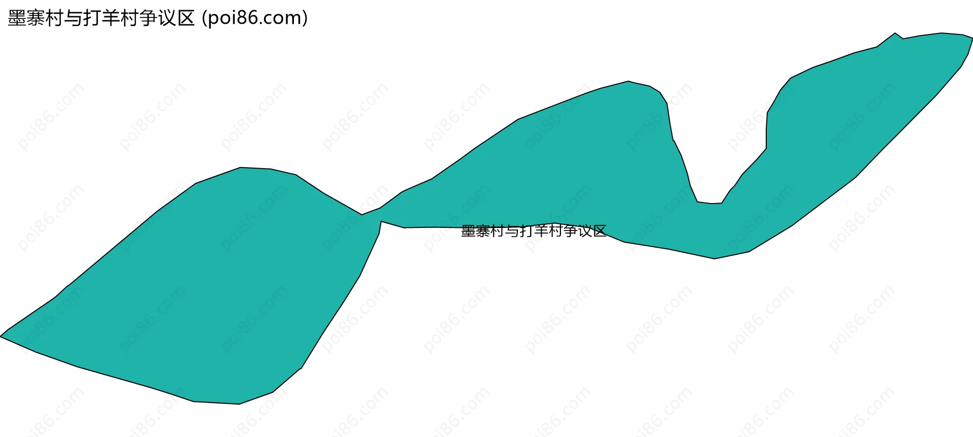 墨寨村与打羊村争议区边界地图