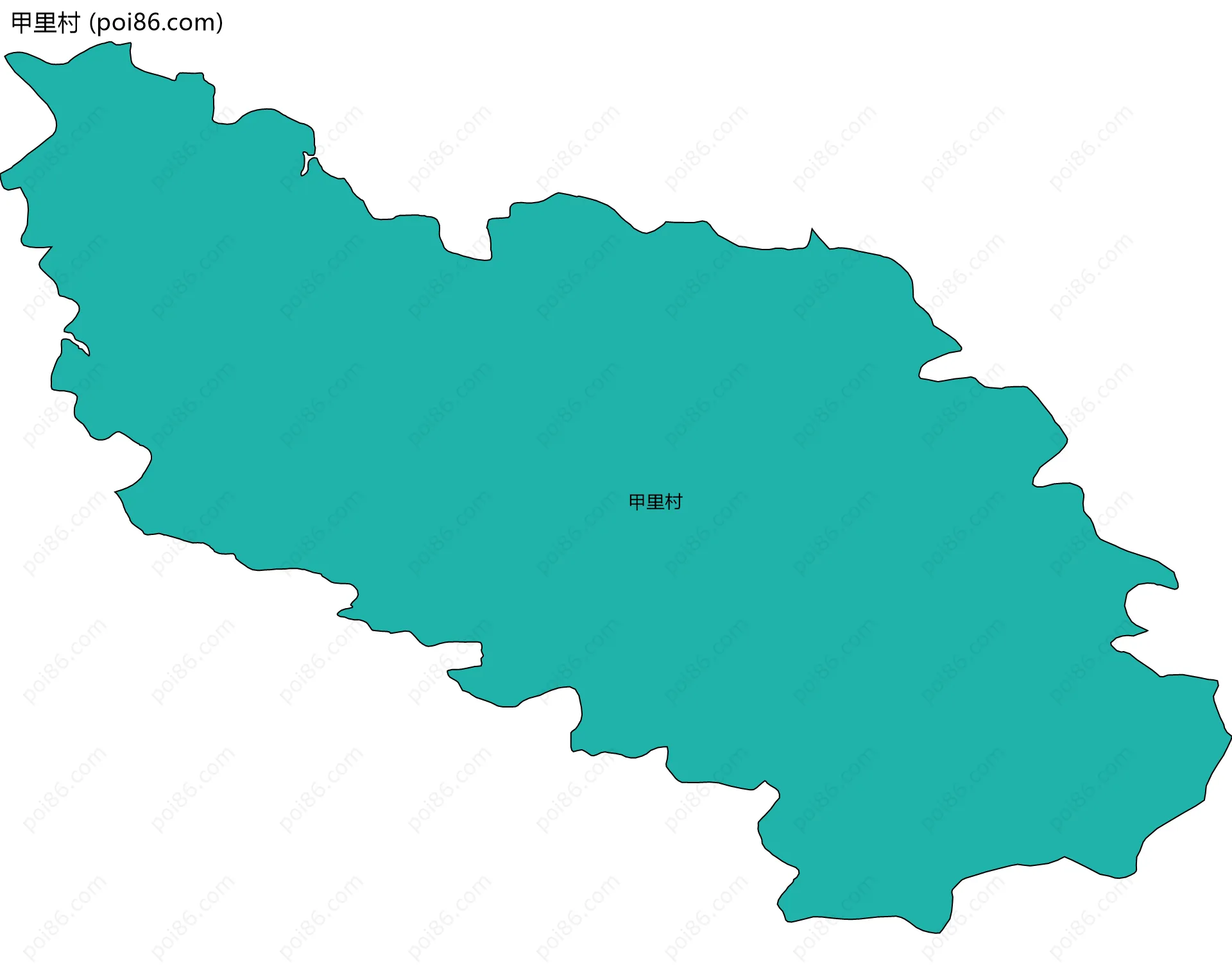甲里村边界地图