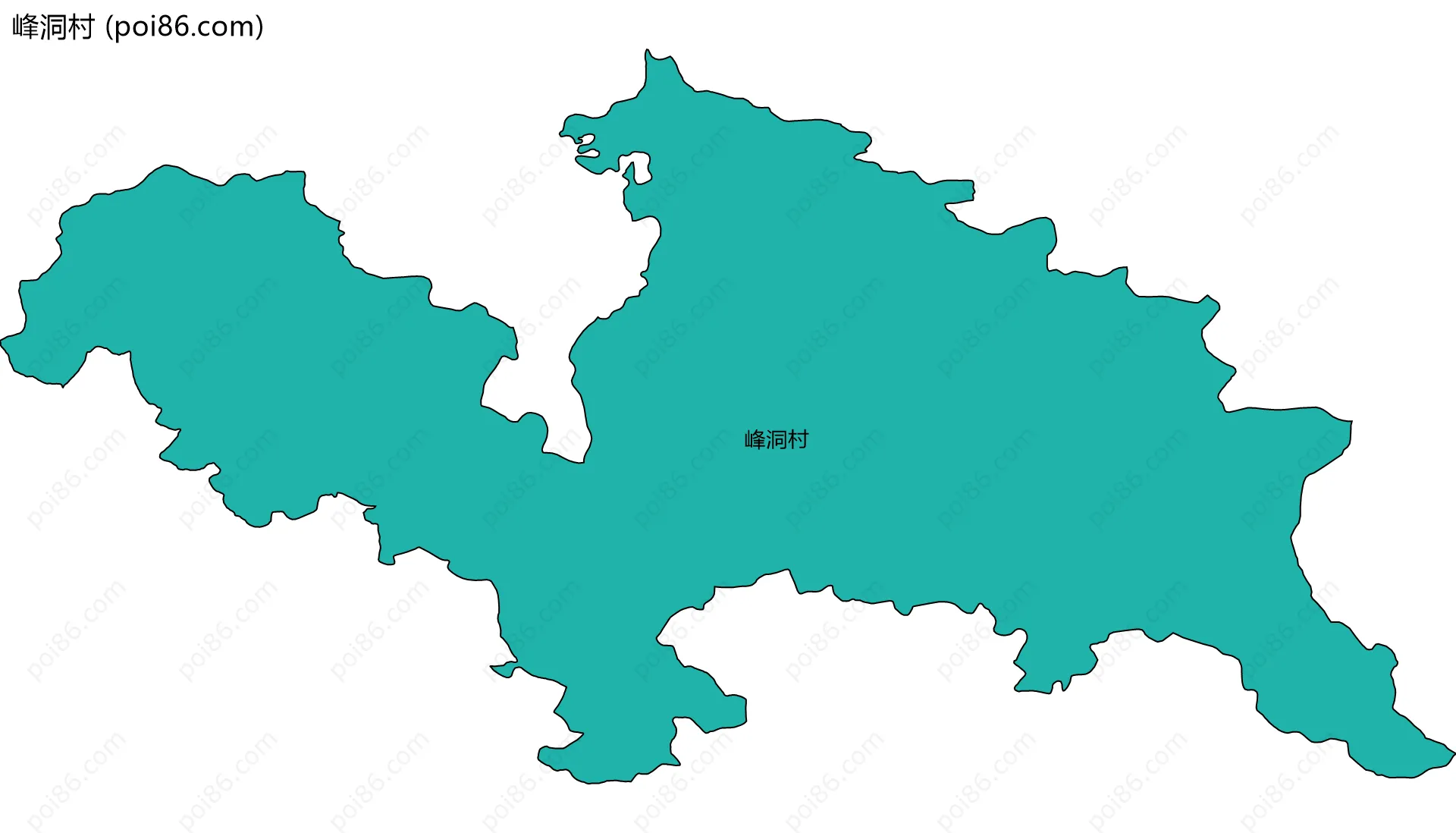 峰洞村边界地图