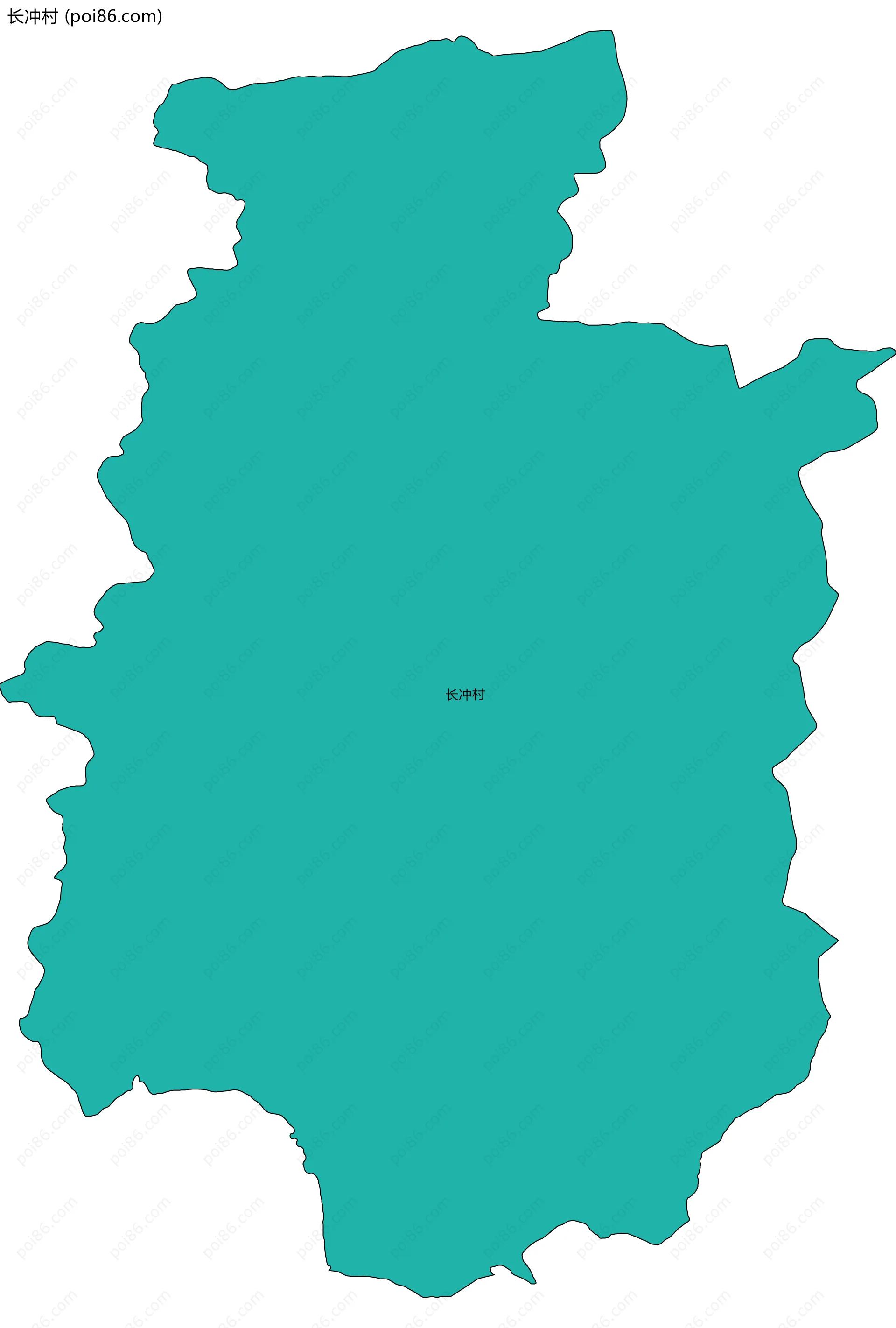 长冲村边界地图