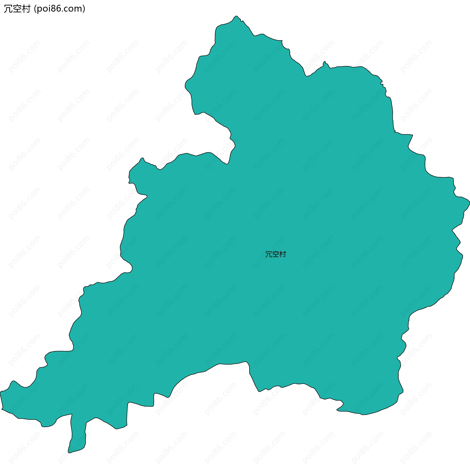 冗空村边界地图