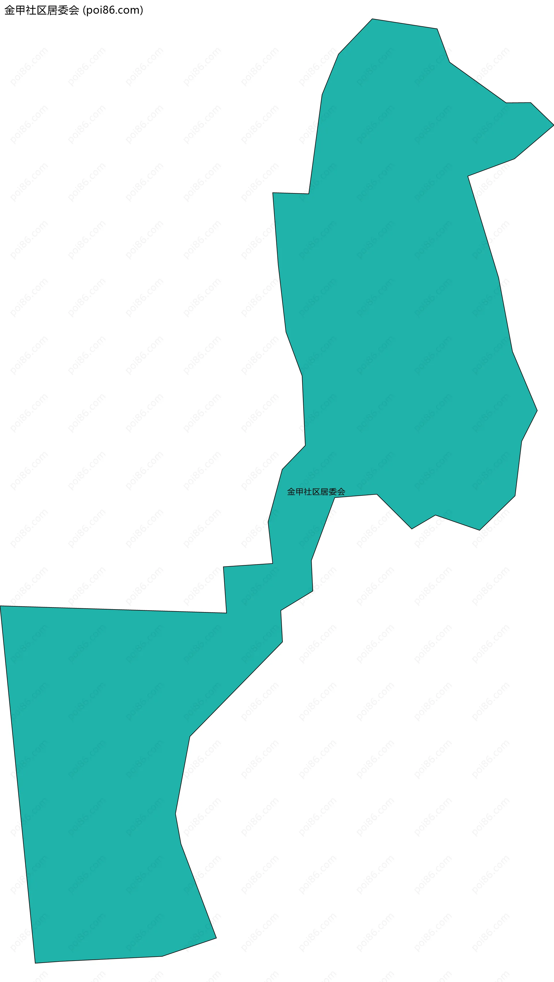 金甲社区居委会边界地图