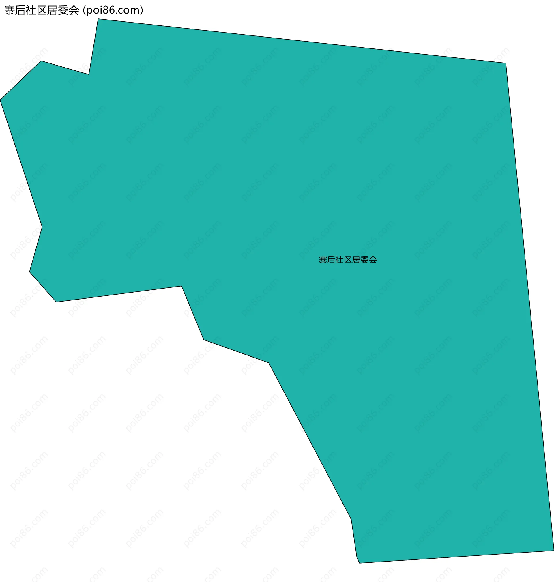 寨后社区居委会边界地图