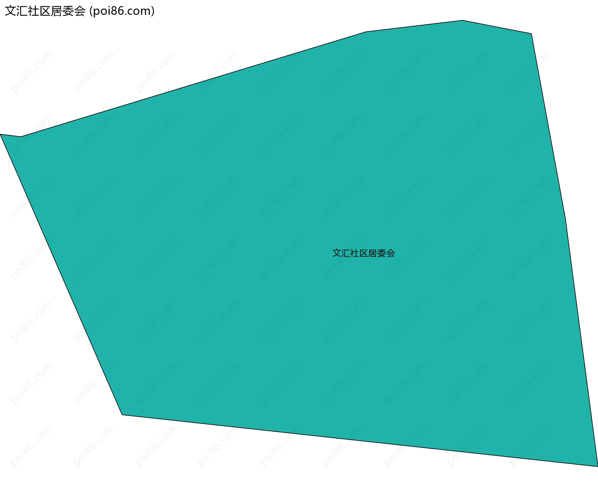 文汇社区居委会边界地图