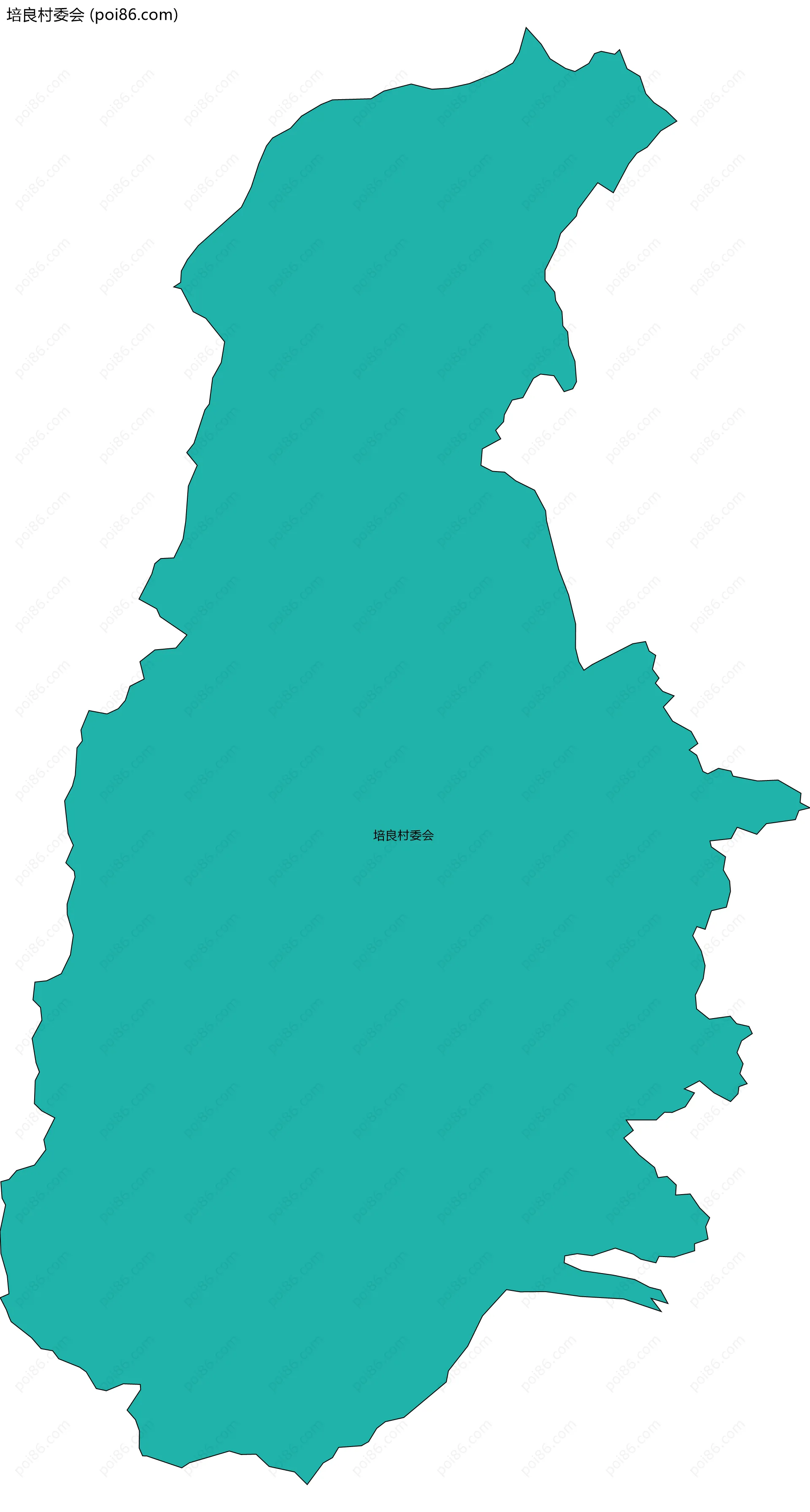 培良村委会边界地图