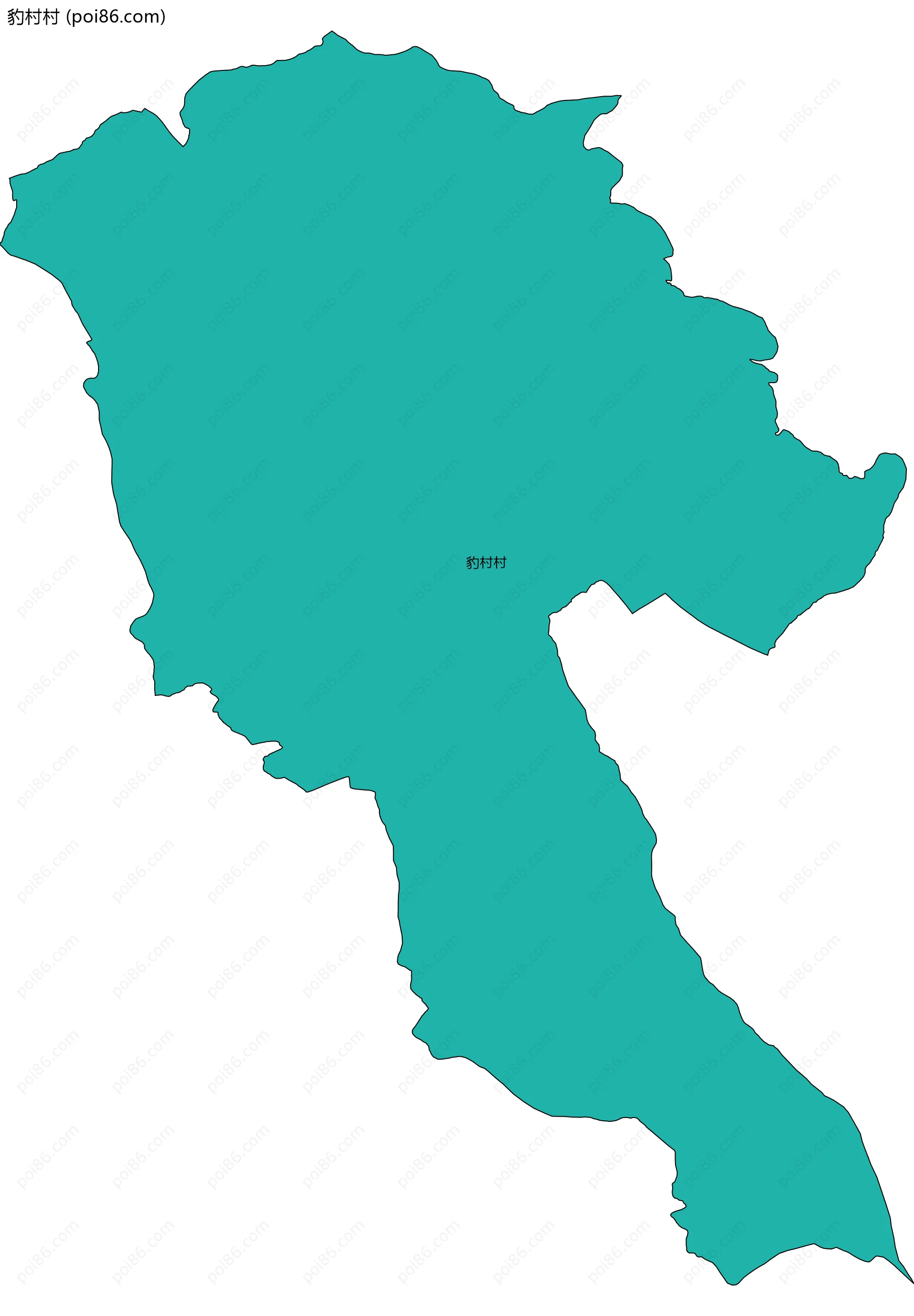 豹村村边界地图