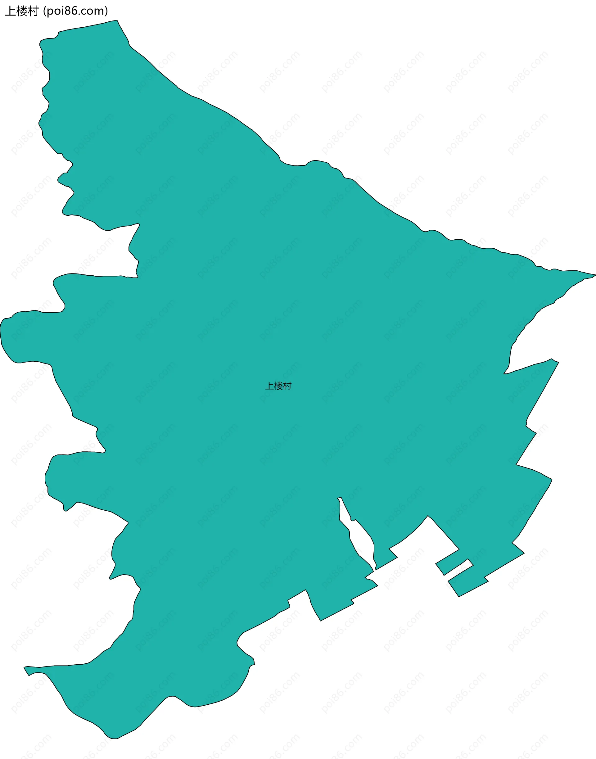 上楼村边界地图