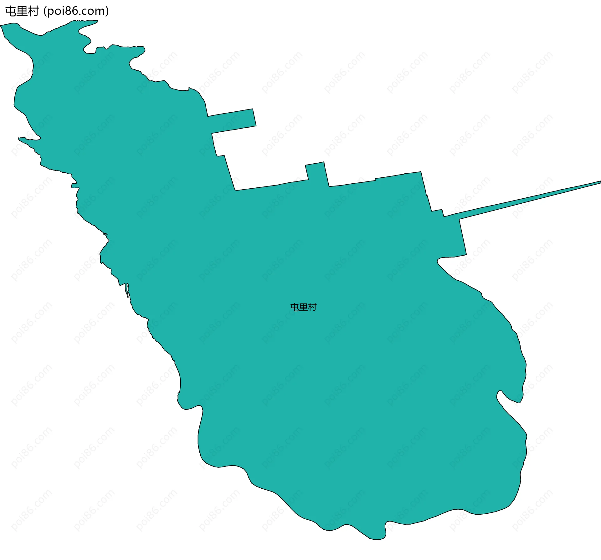 屯里村边界地图