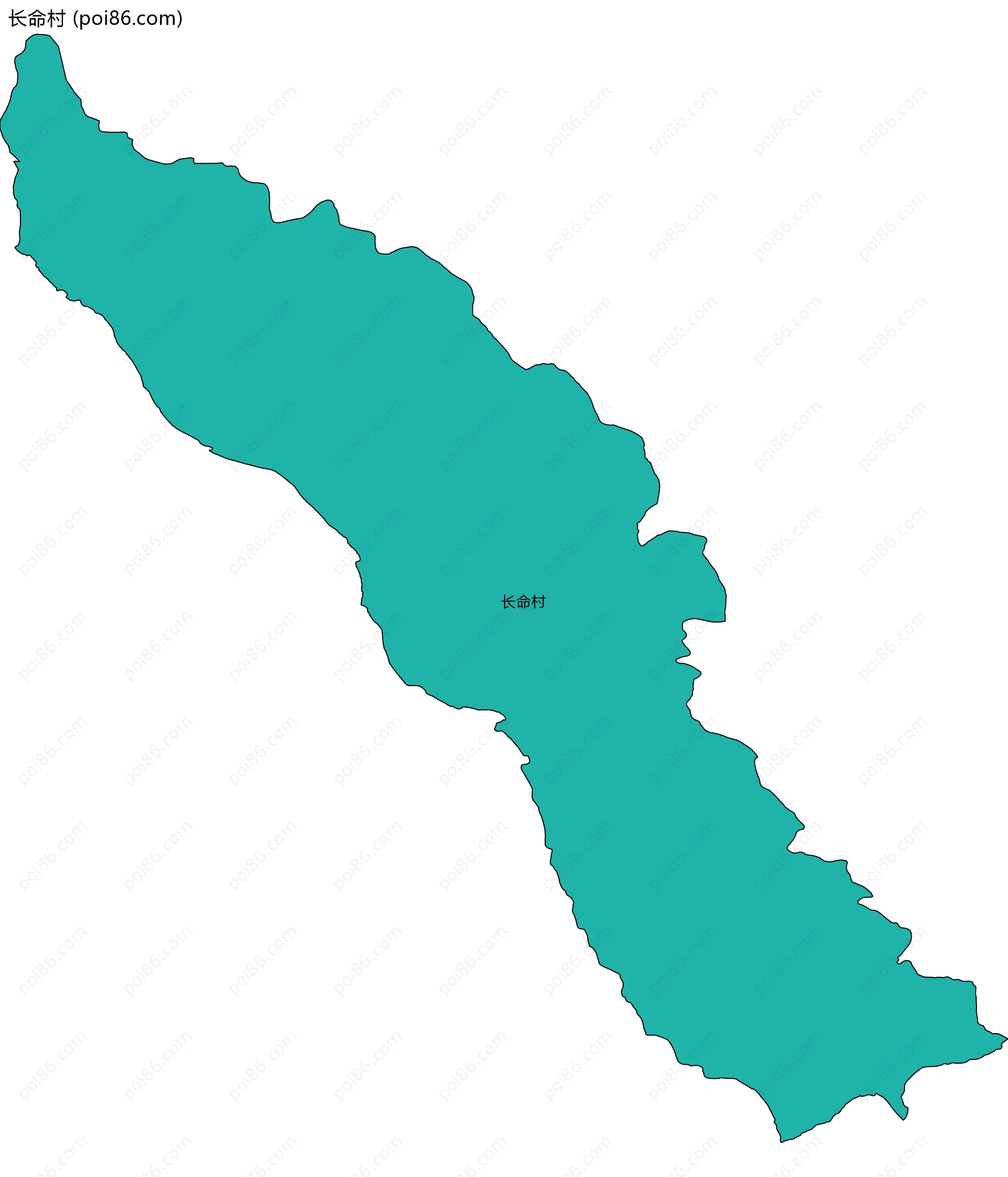 长命村边界地图