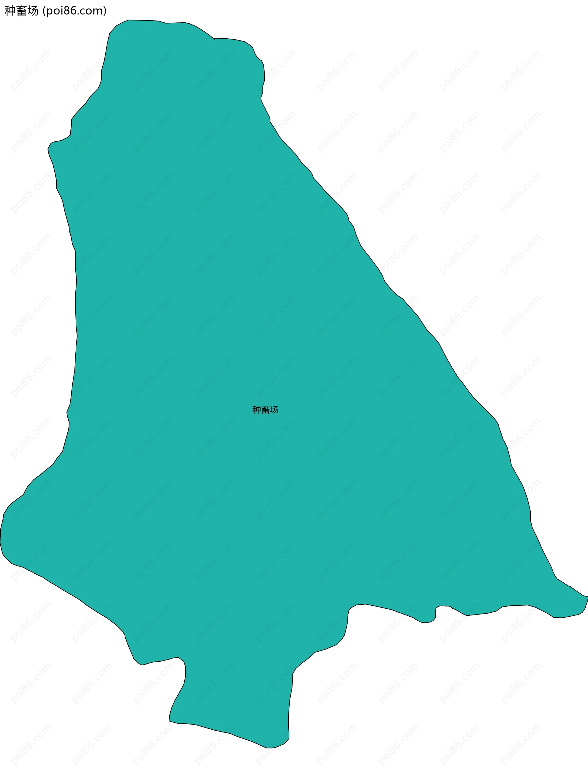 种畜场边界地图
