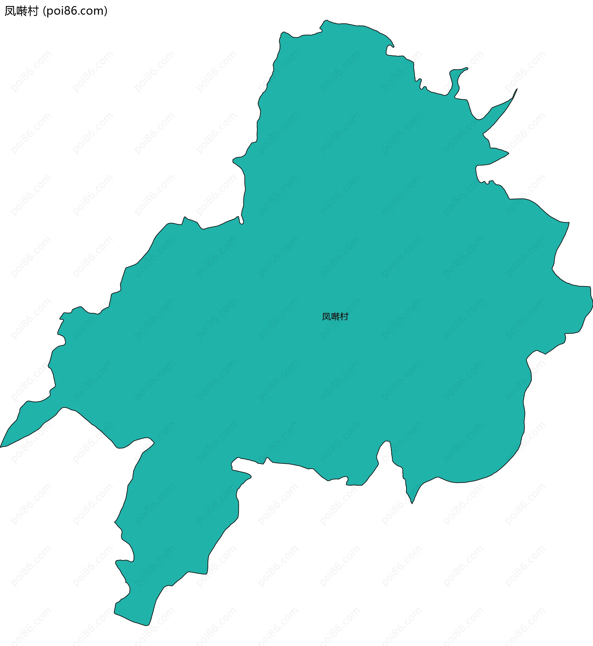凤啭村边界地图