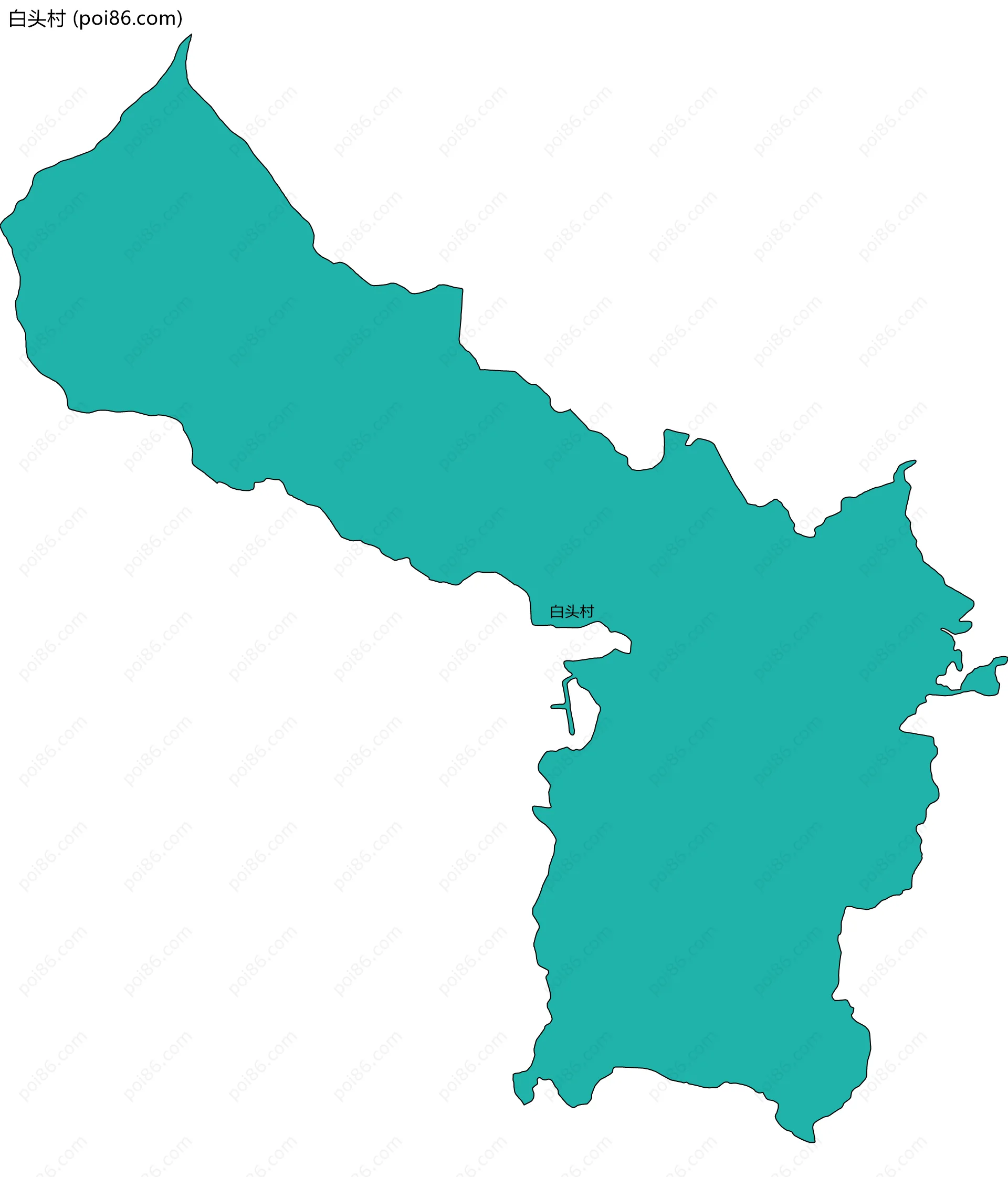 白头村边界地图
