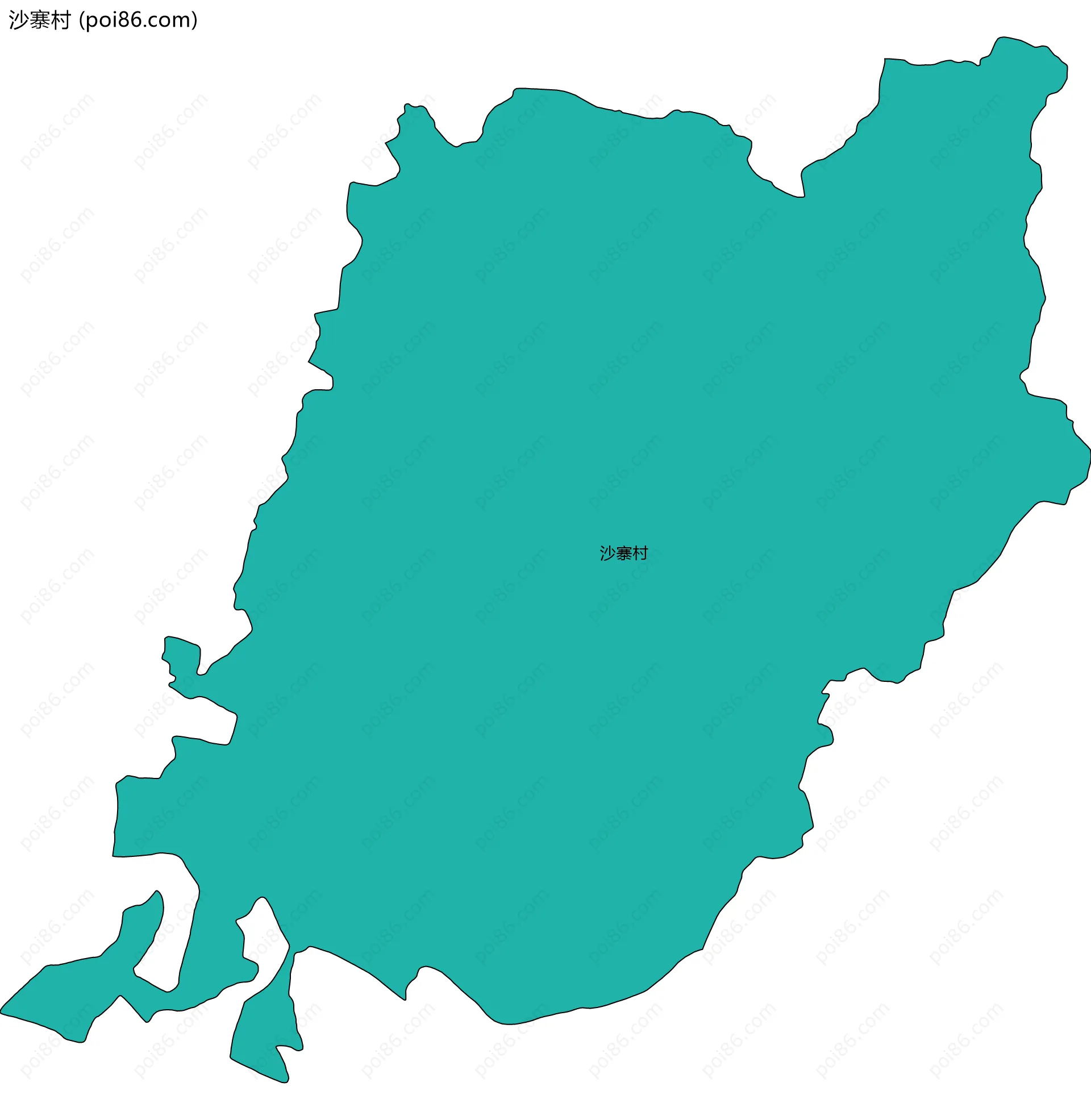 沙寨村边界地图