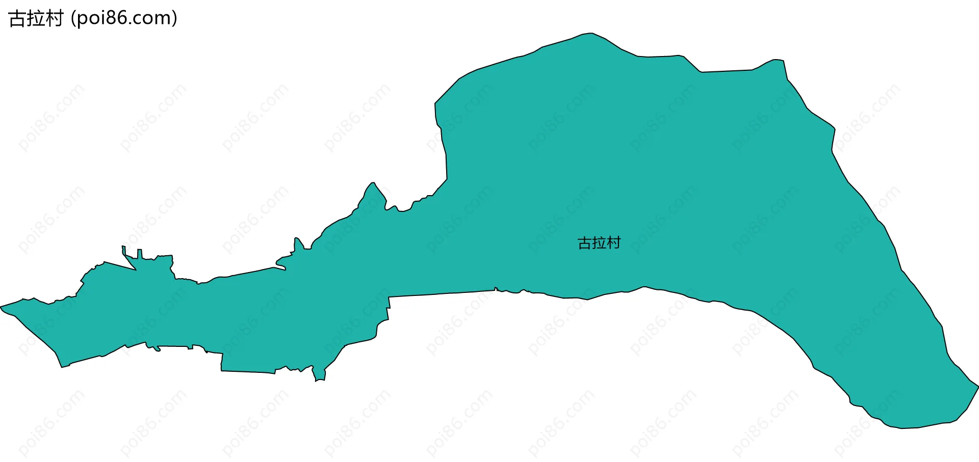古拉村边界地图