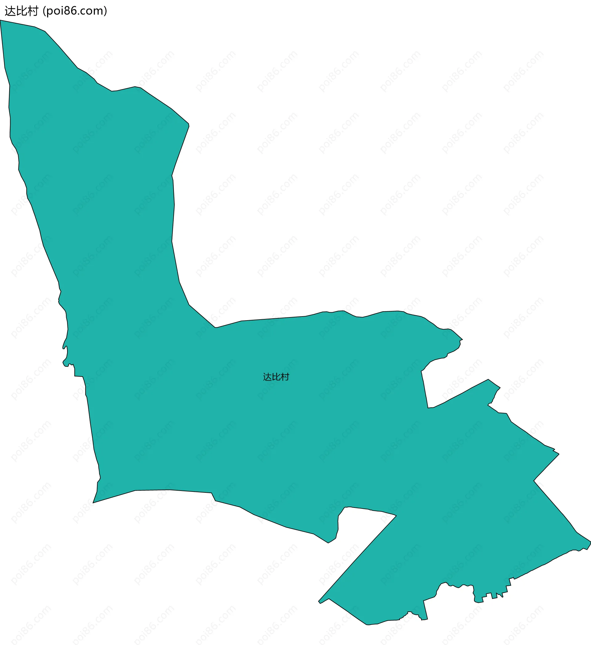 达比村边界地图