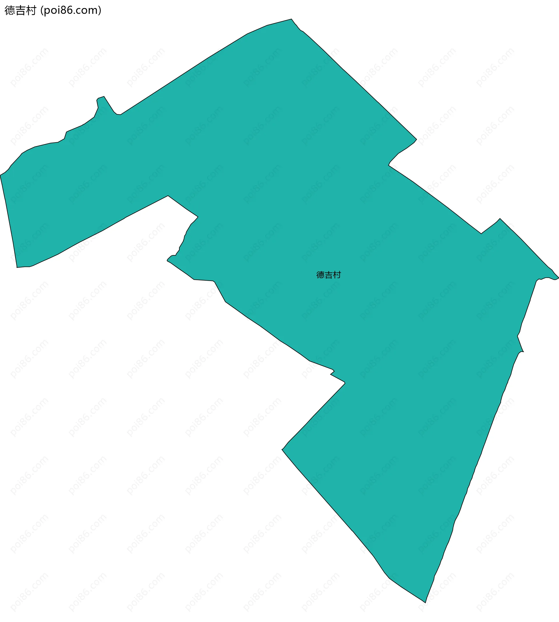 德吉村边界地图