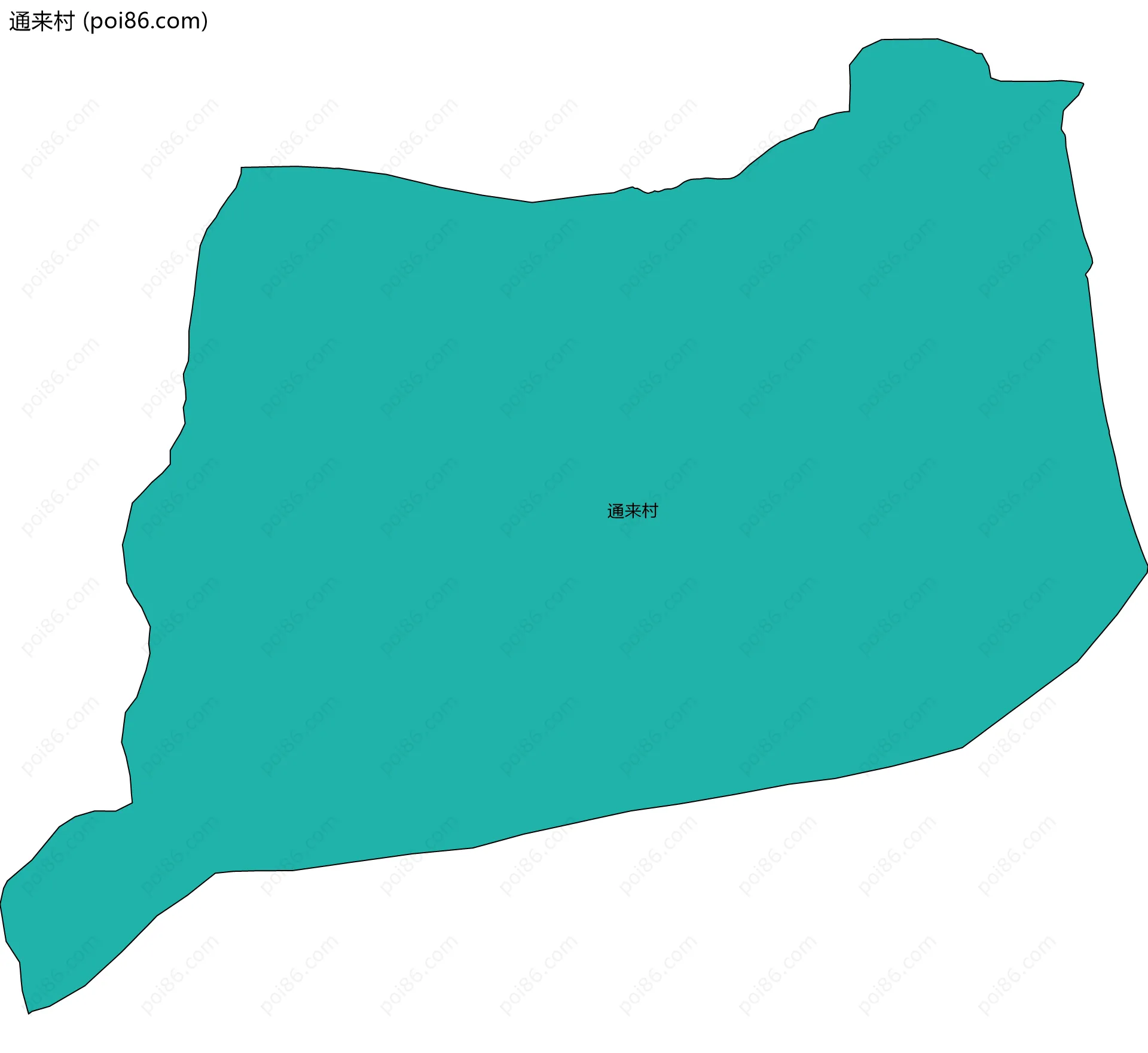 通来村边界地图