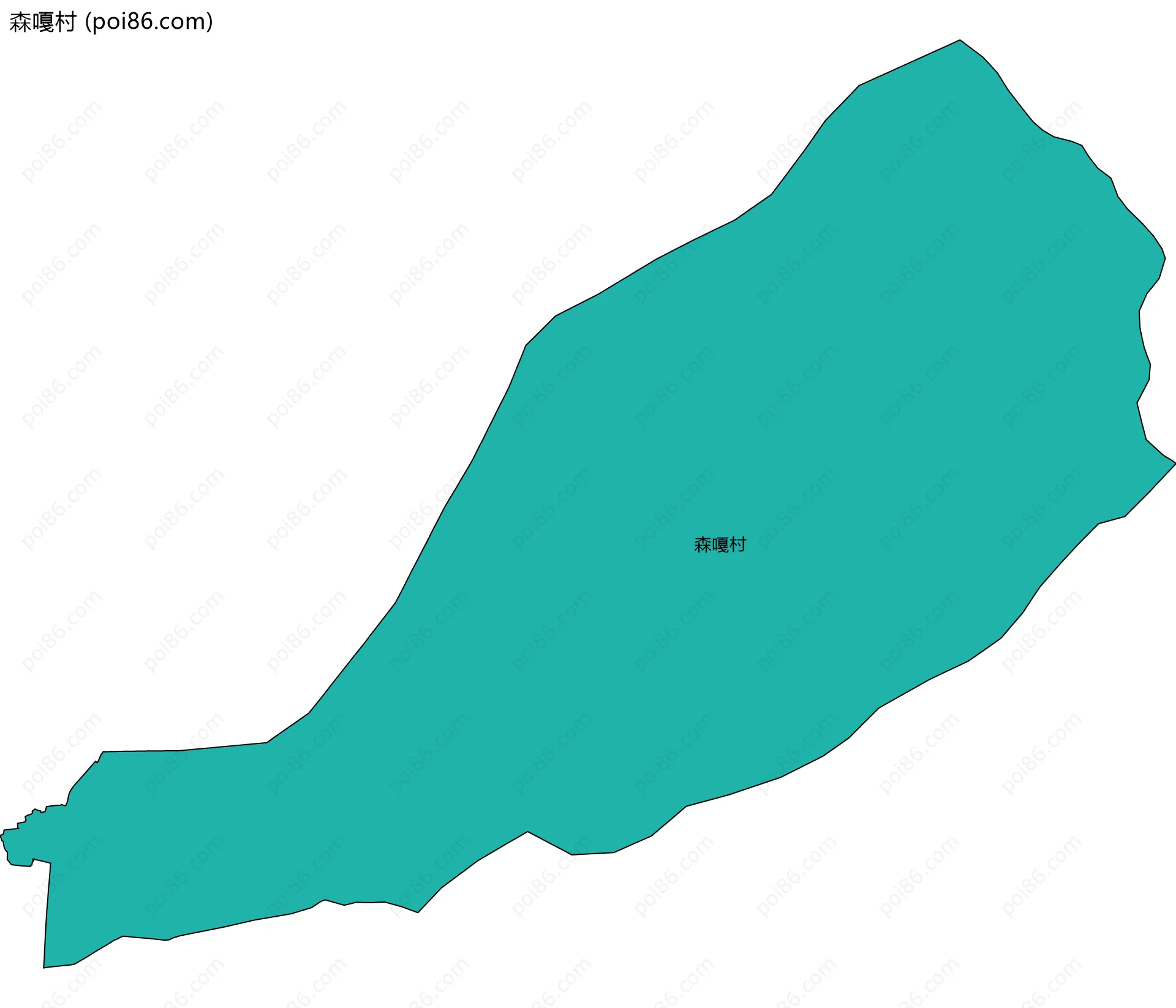 森嘎村边界地图