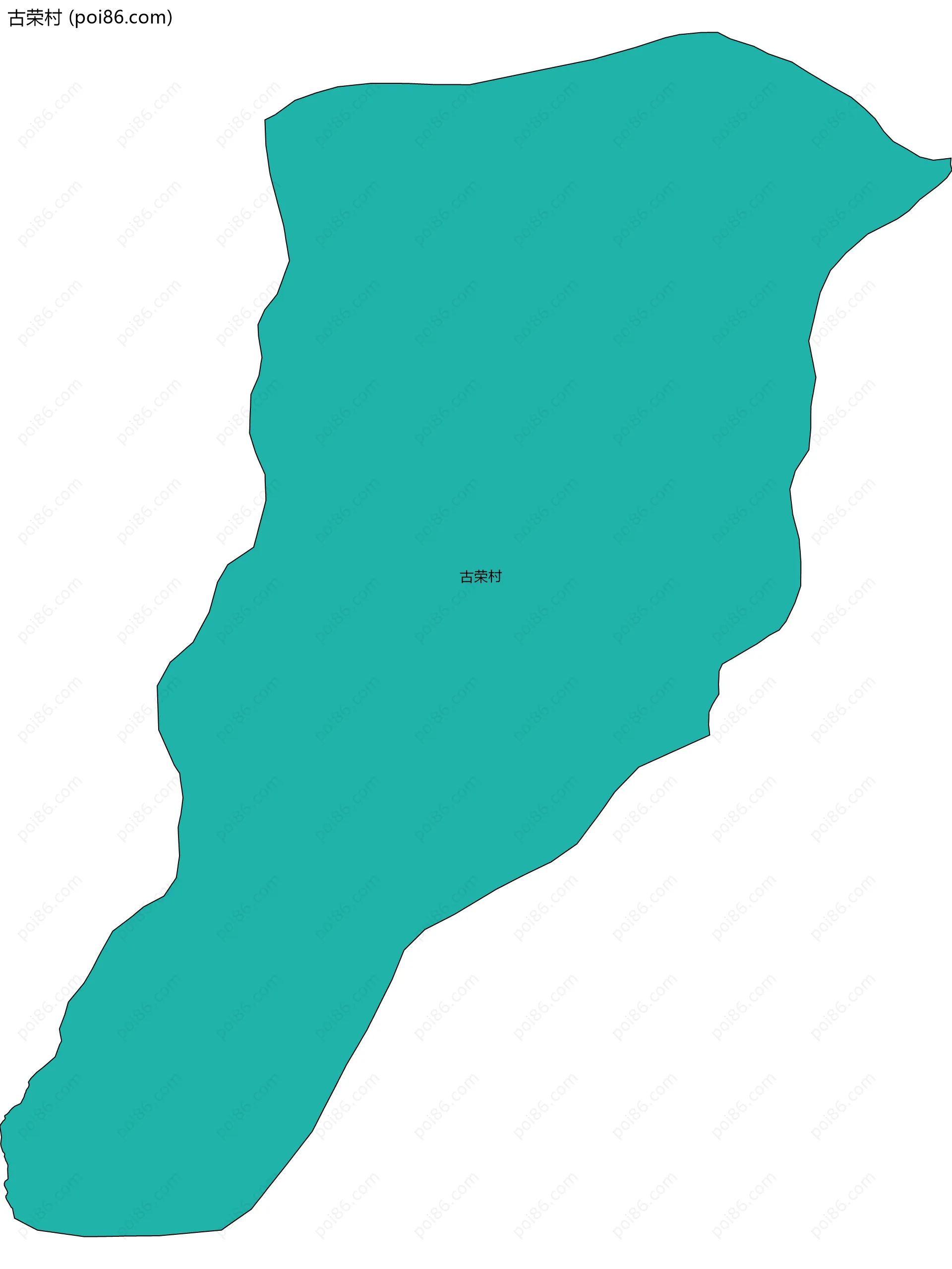 古荣村边界地图