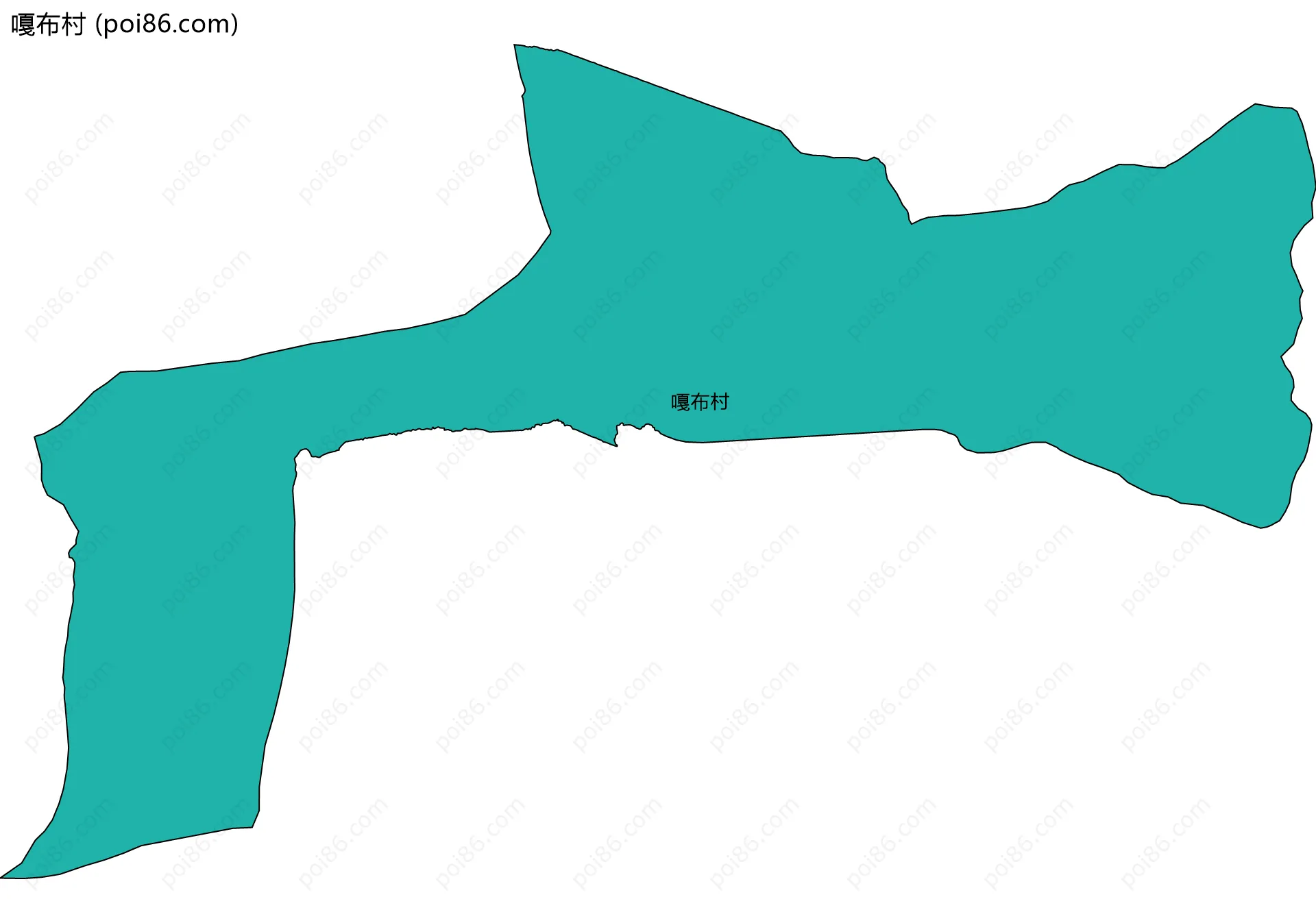 嘎布村边界地图