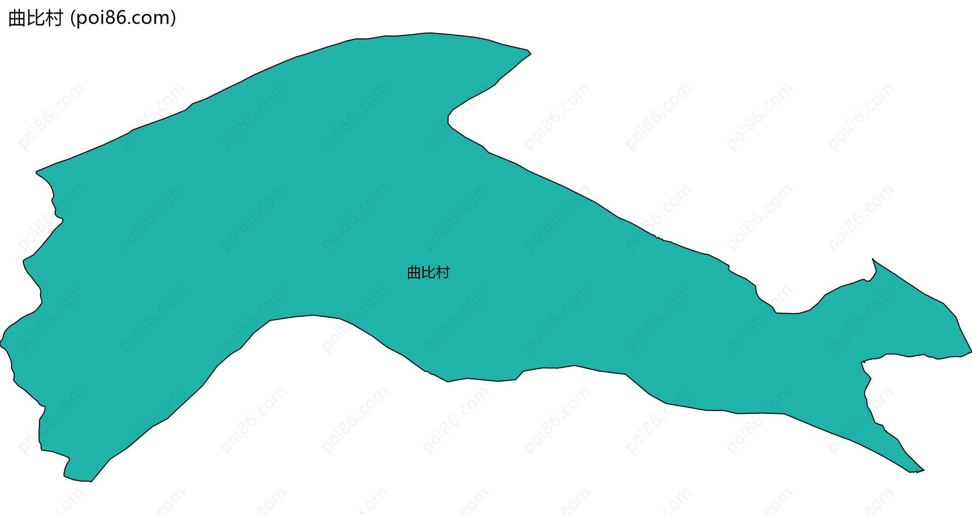 曲比村边界地图